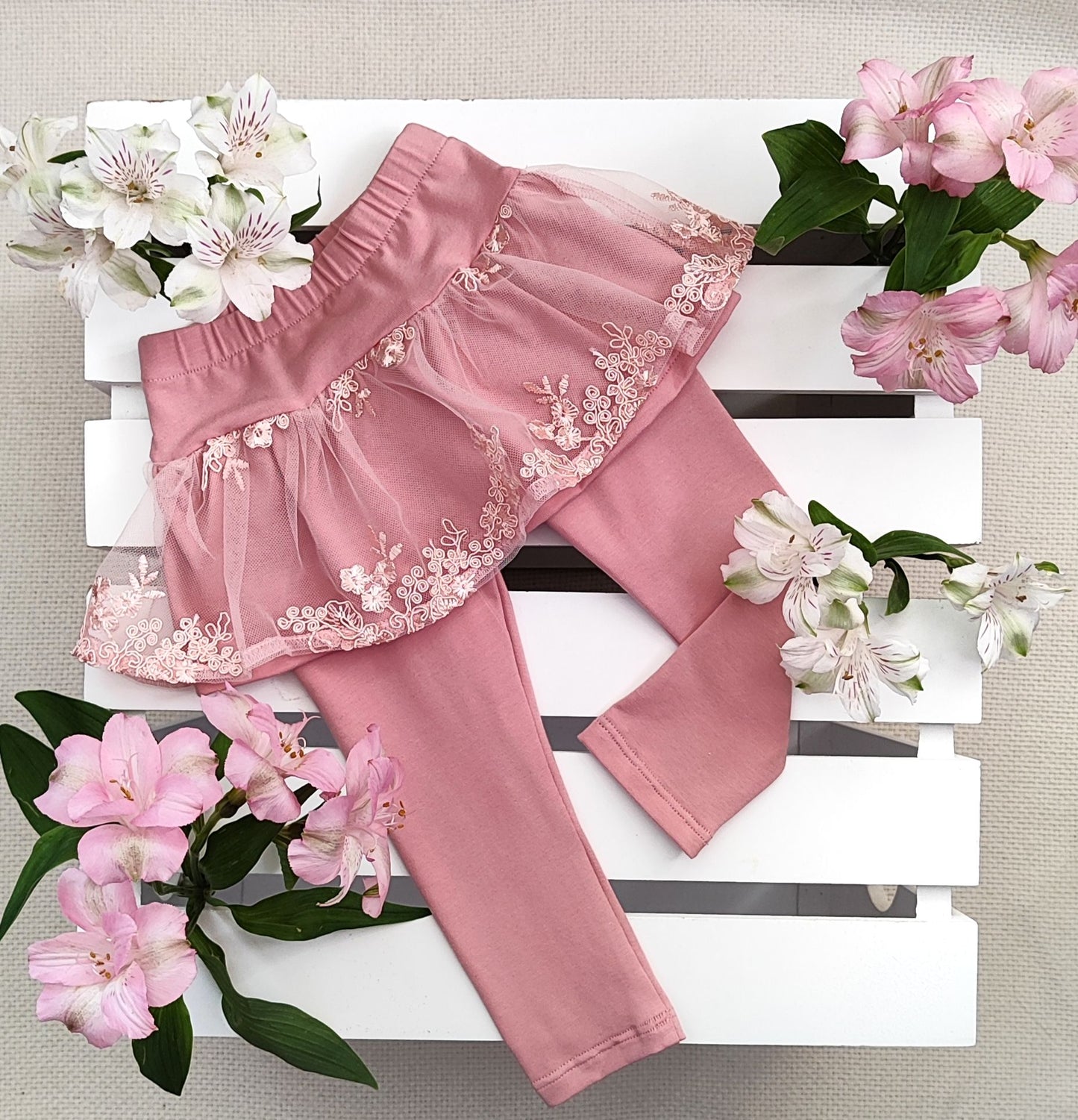 Retro mice leggings with skirt