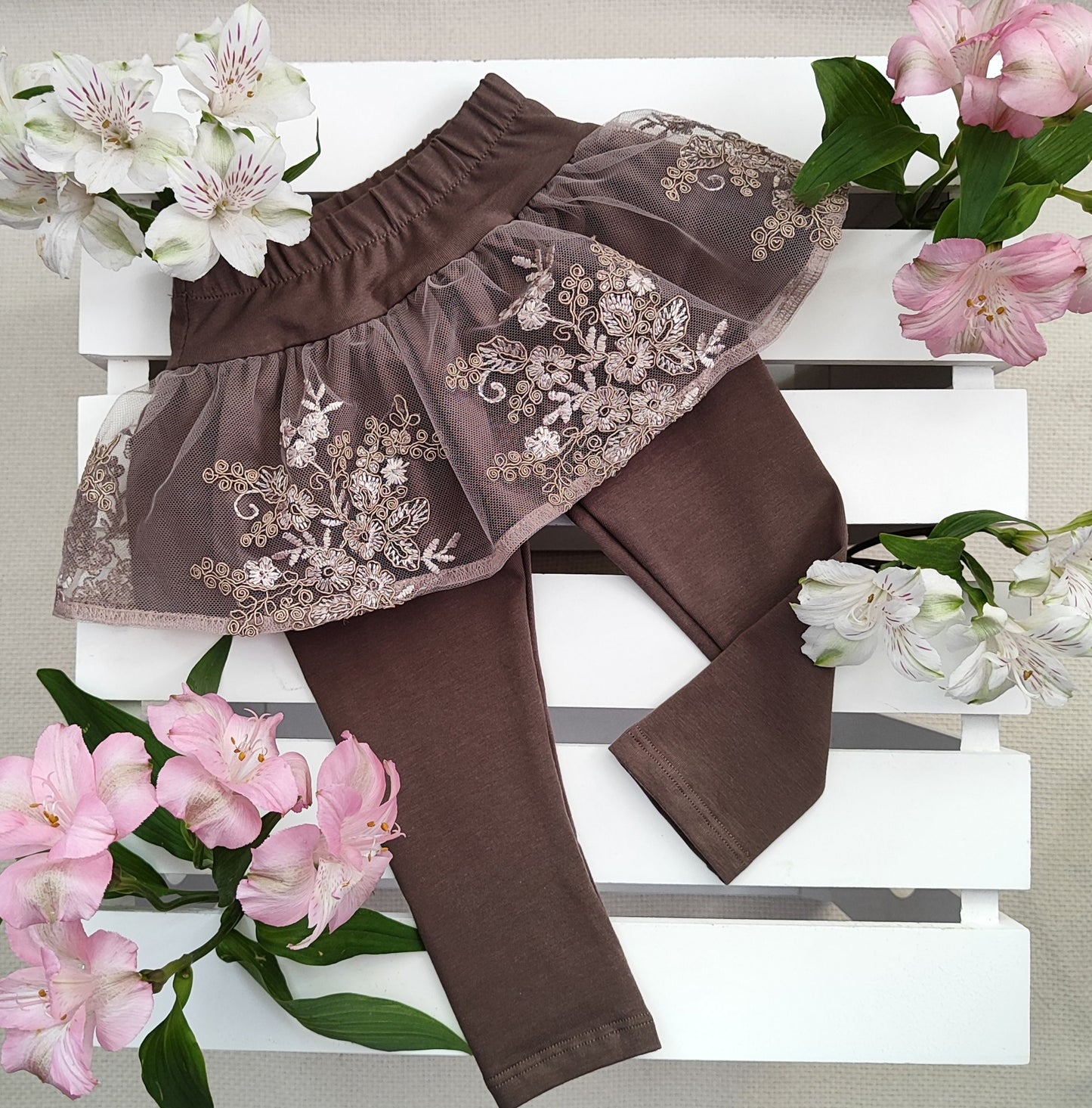 Retro mice leggings with skirt