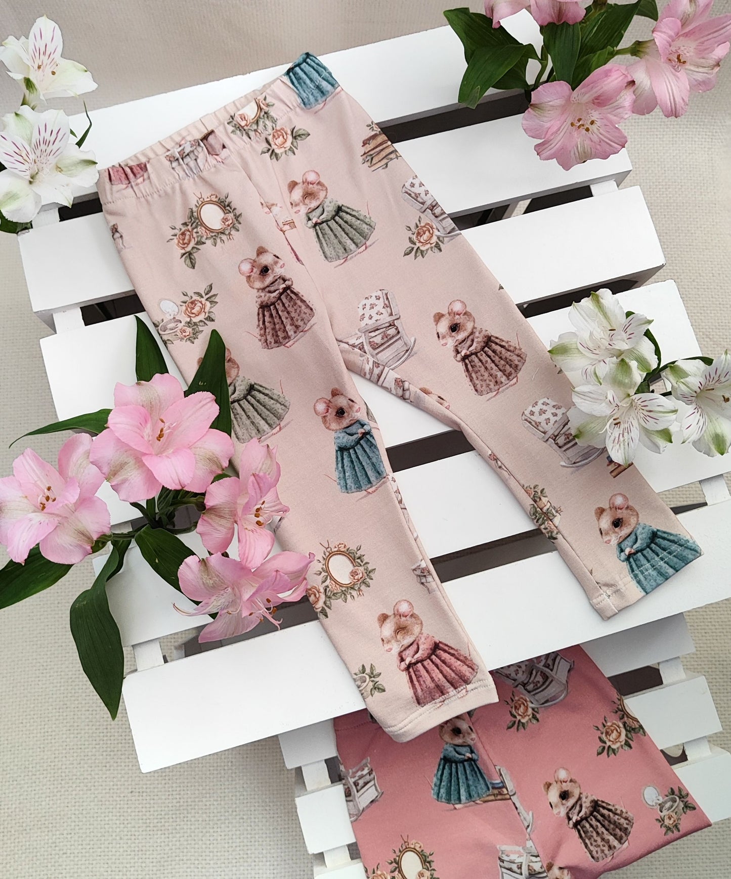 Retro mice leggings