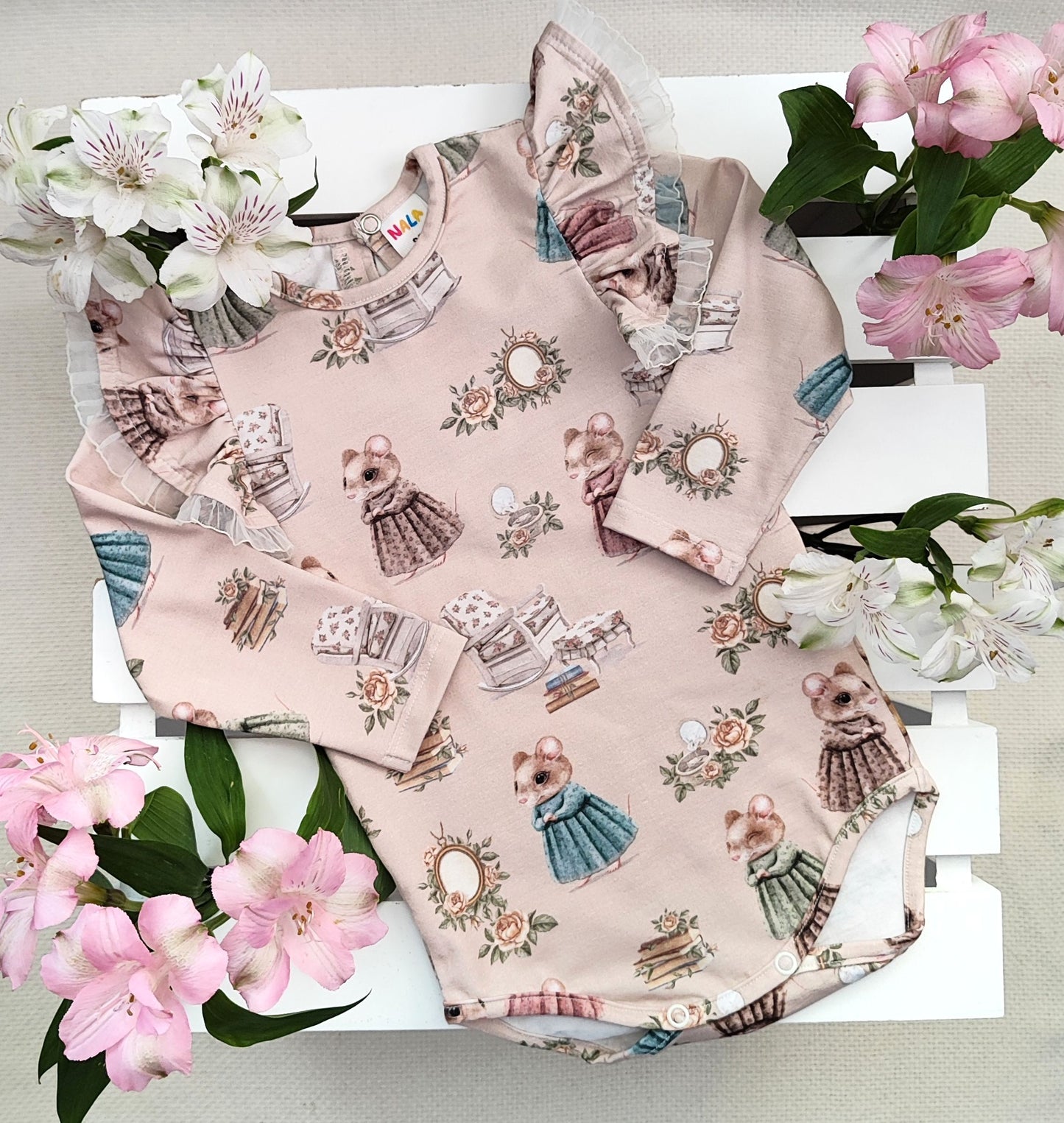Retro mice bodysuit