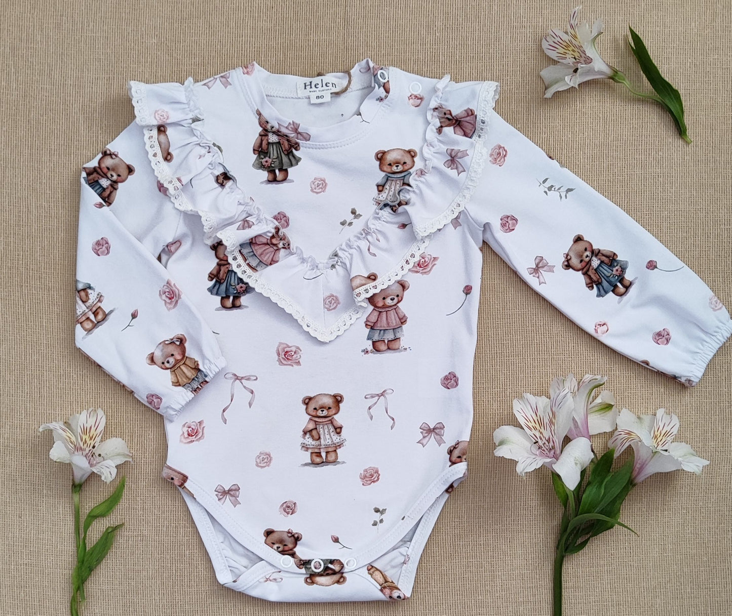 Teddy bear bodysuit