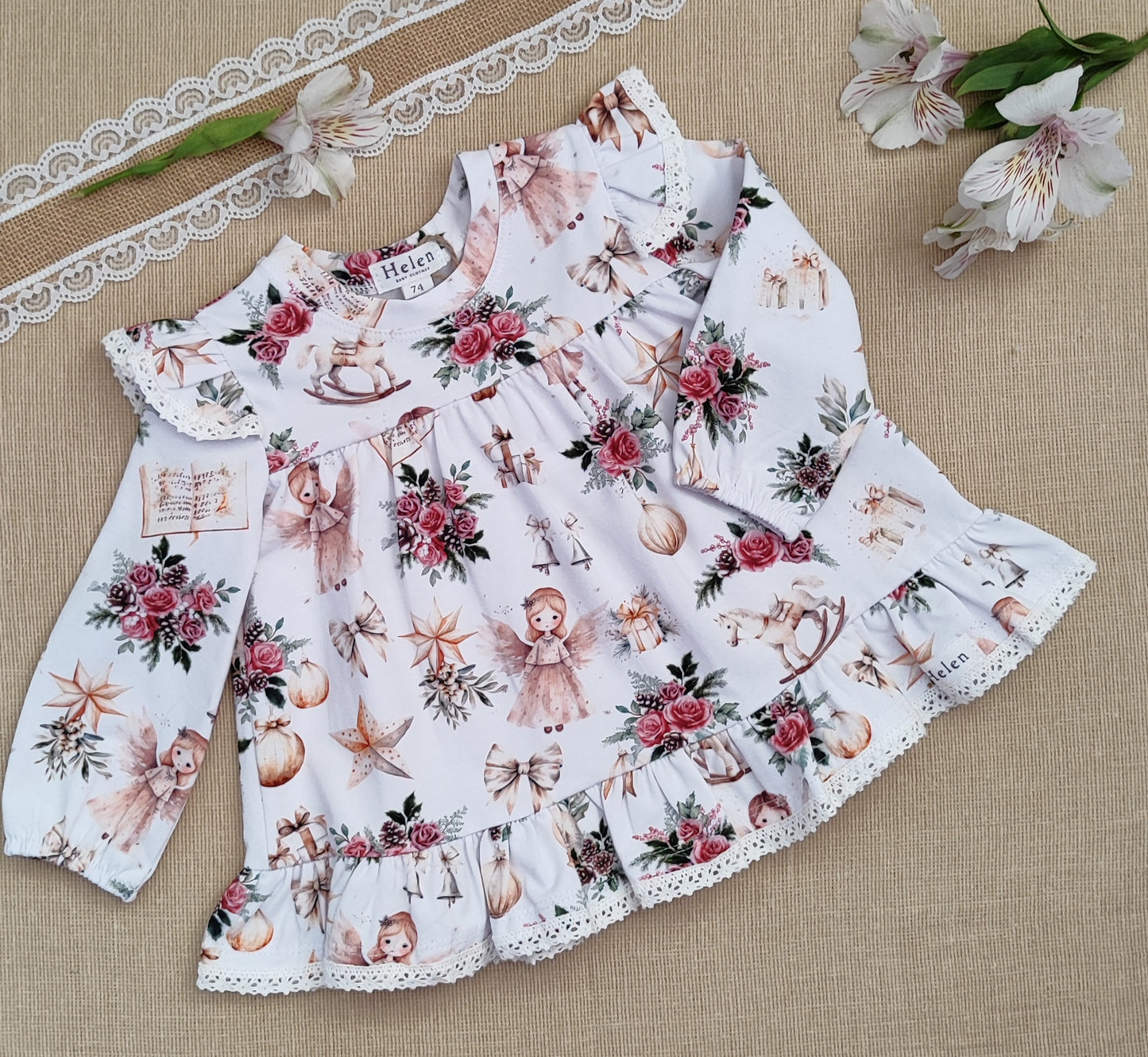 Printed tunic - angels