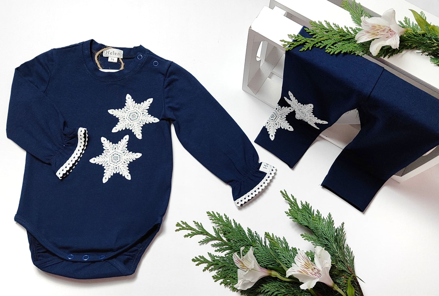 Snowflake set with bodysuit