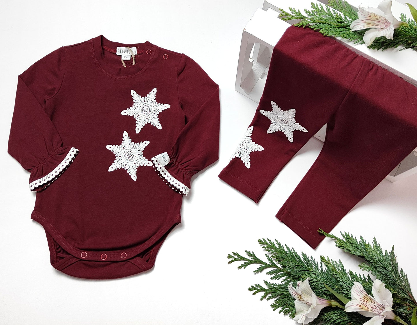Snowflake set with bodysuit