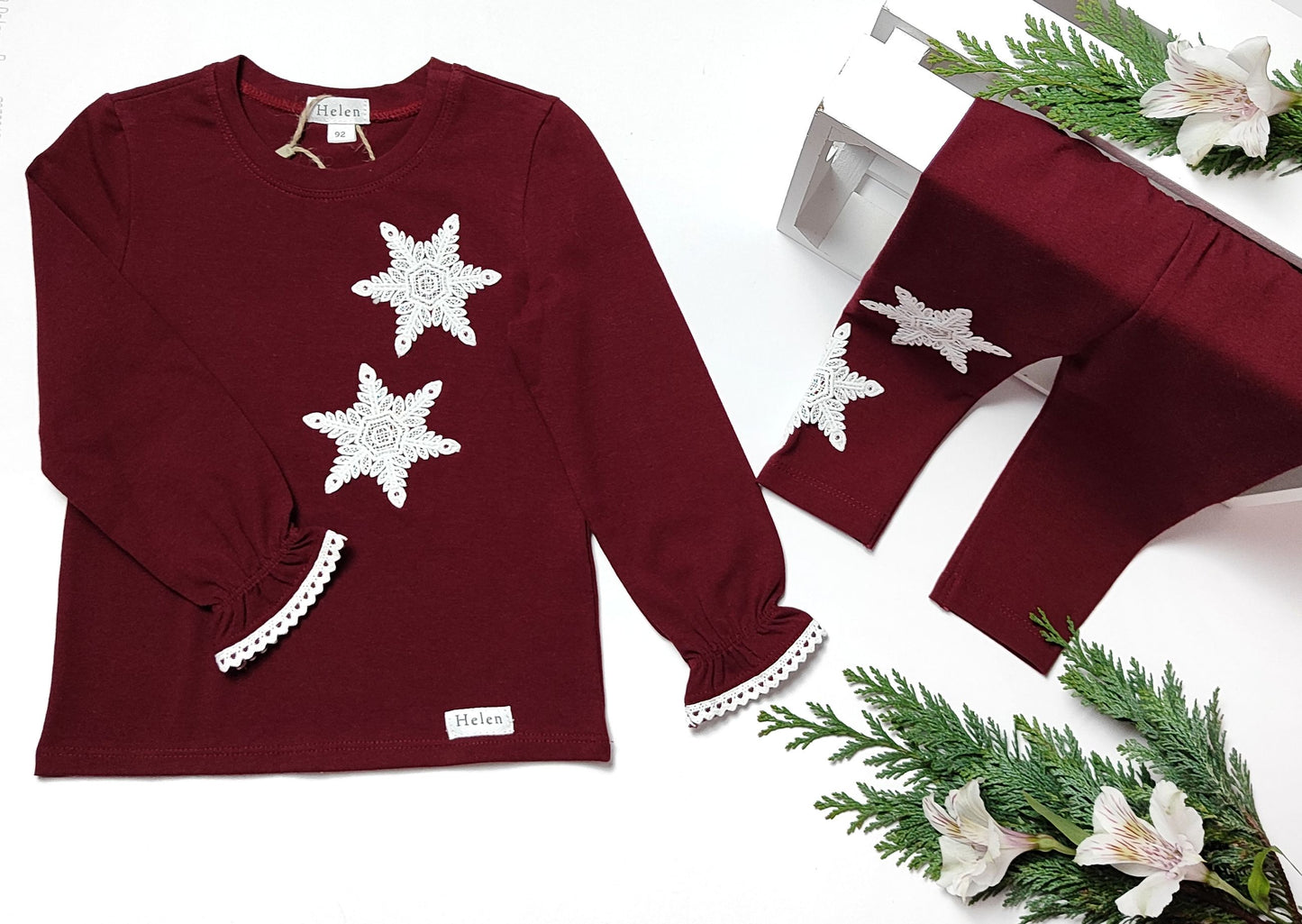 Snowflake set with top