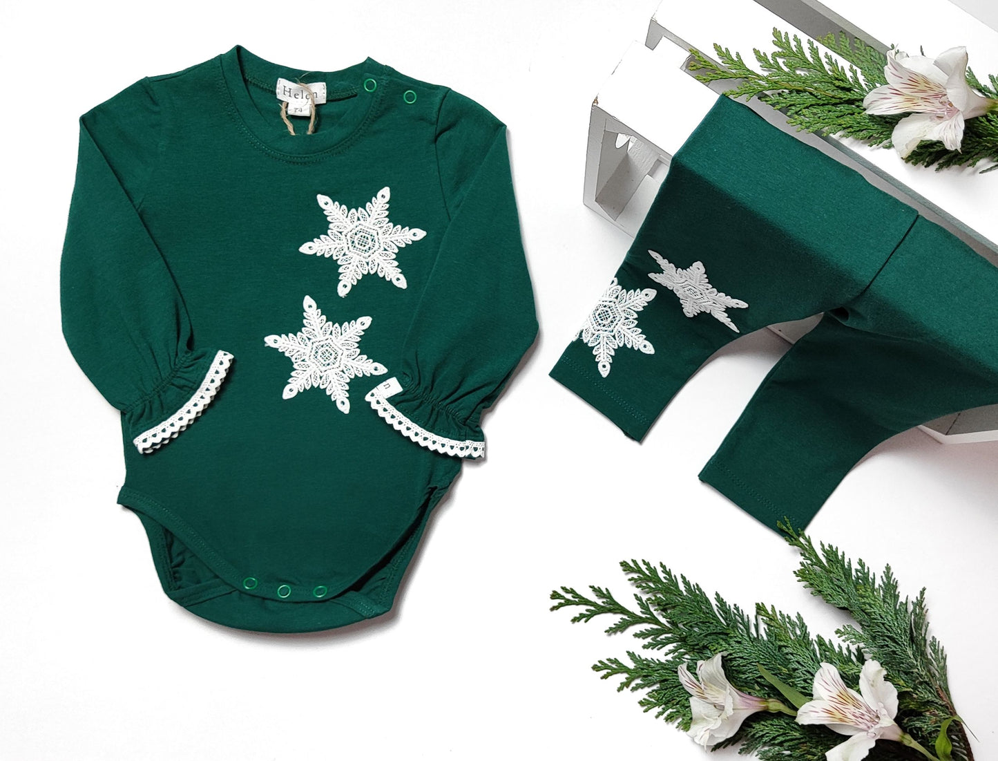 Snowflake set with bodysuit