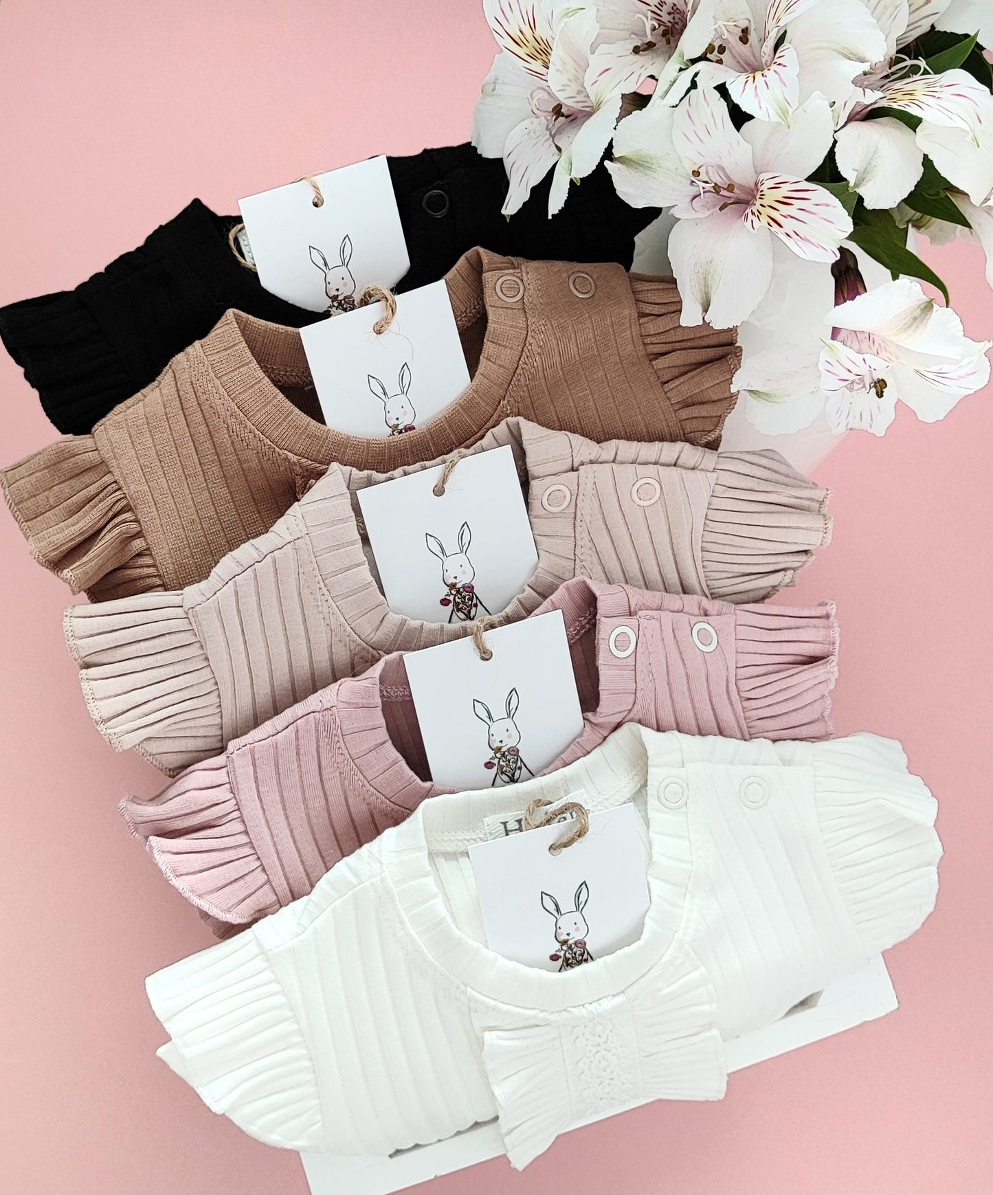 Ribbed cotton bodysuit