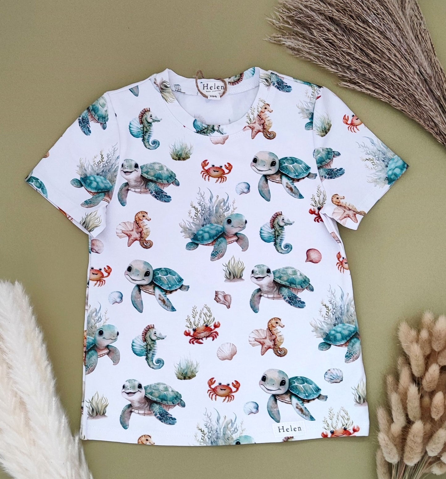 Short sleeve printed top
