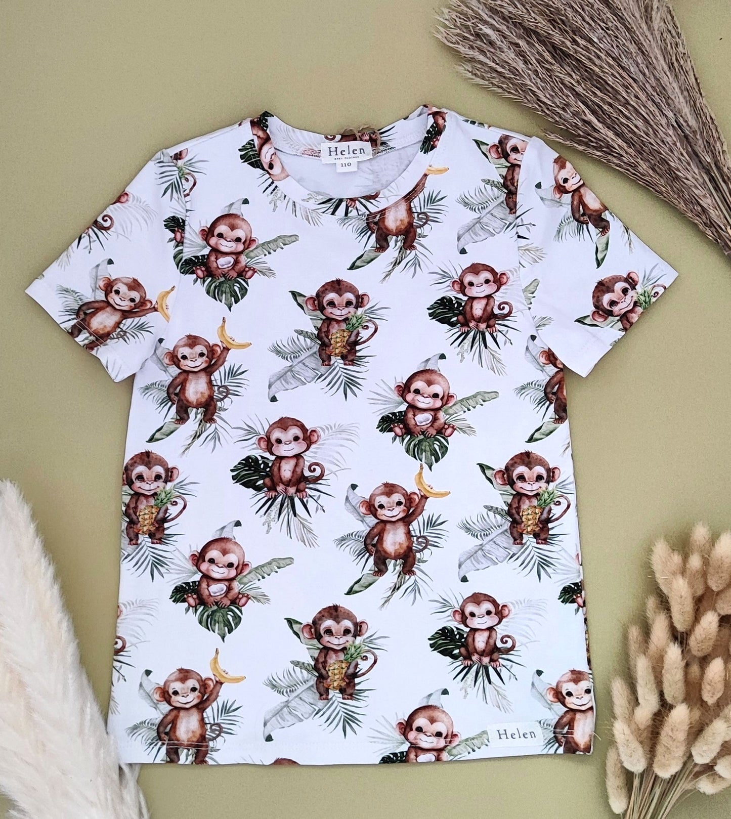 Short sleeve printed top