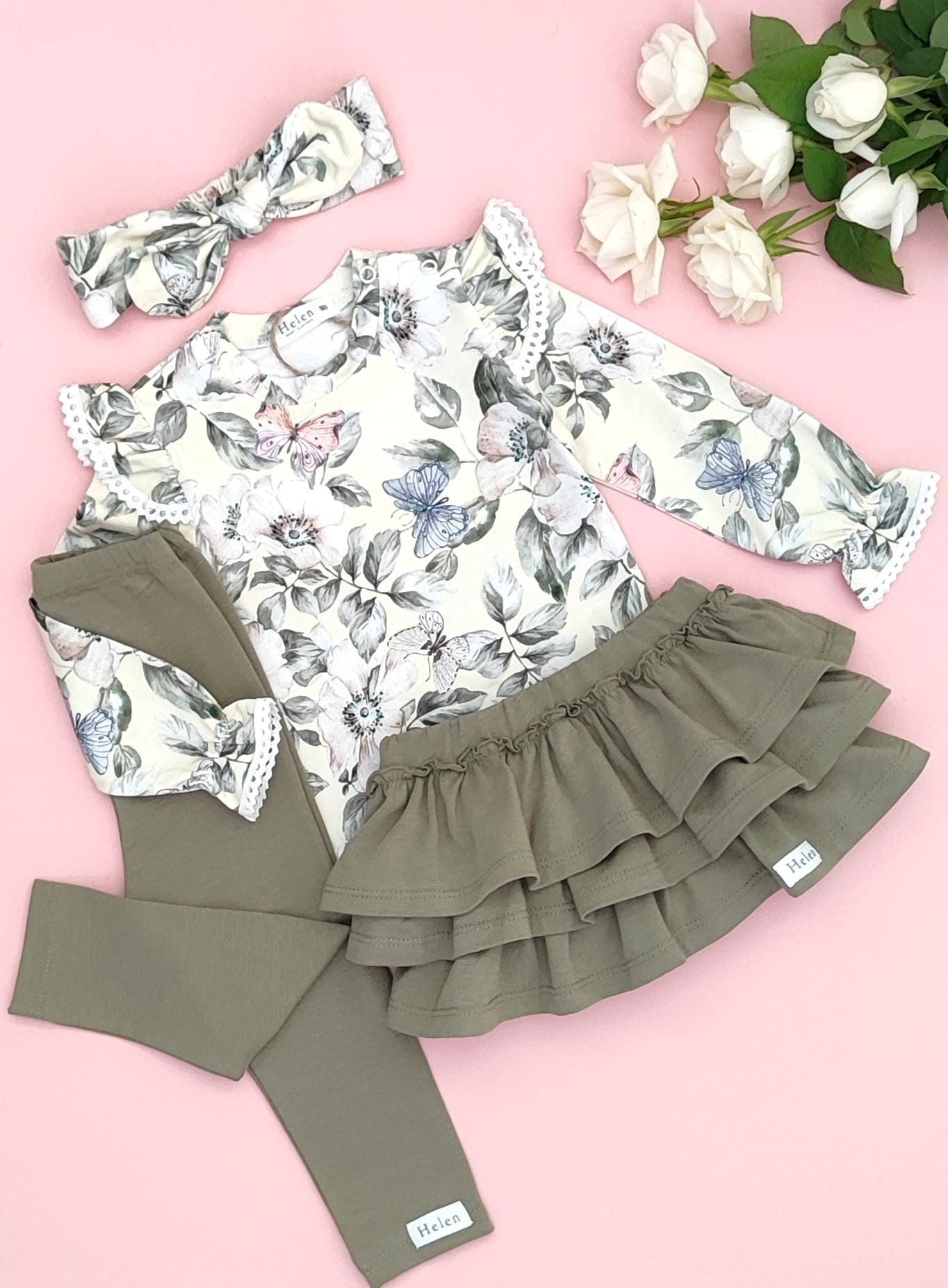 Floral printed bodysuit
