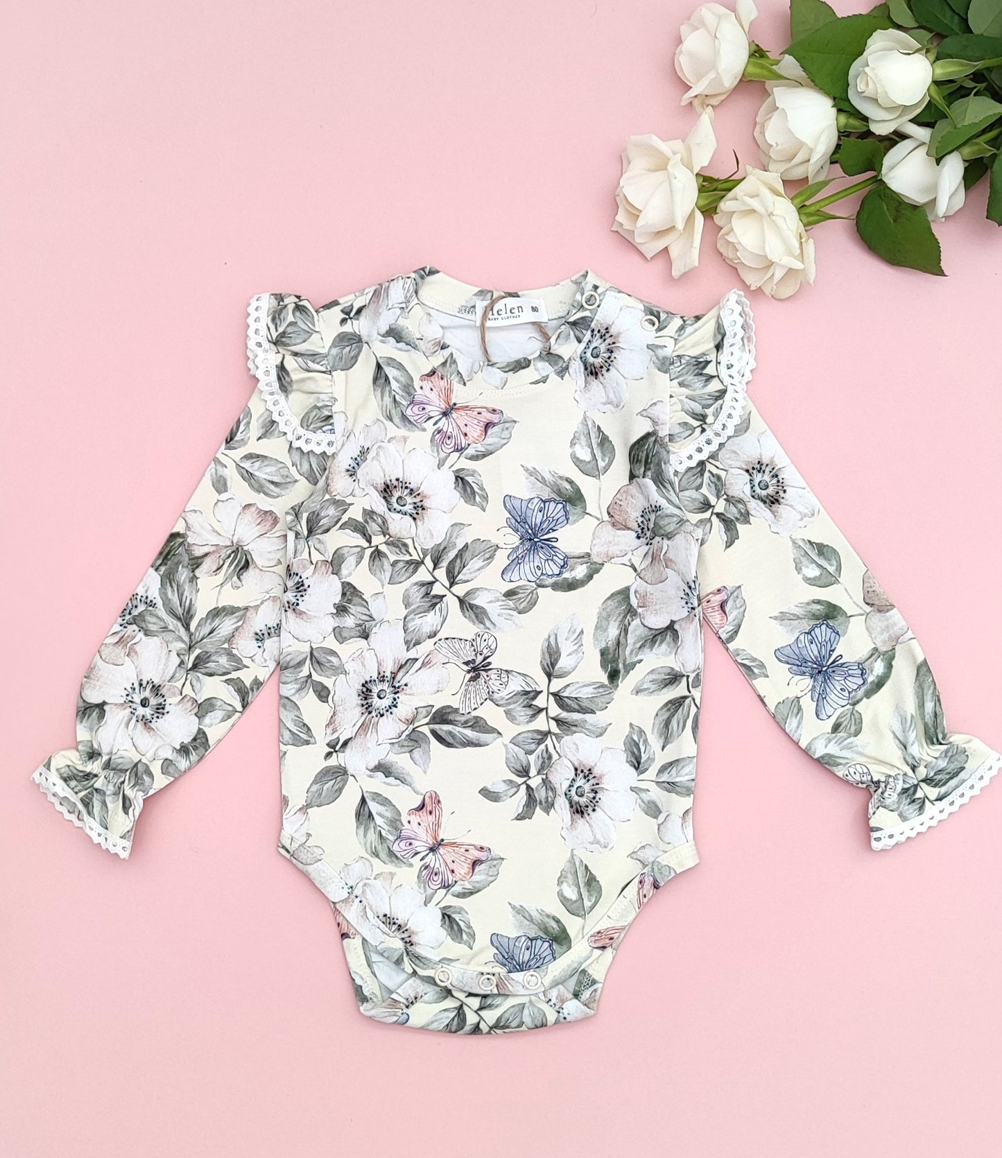 Floral printed bodysuit