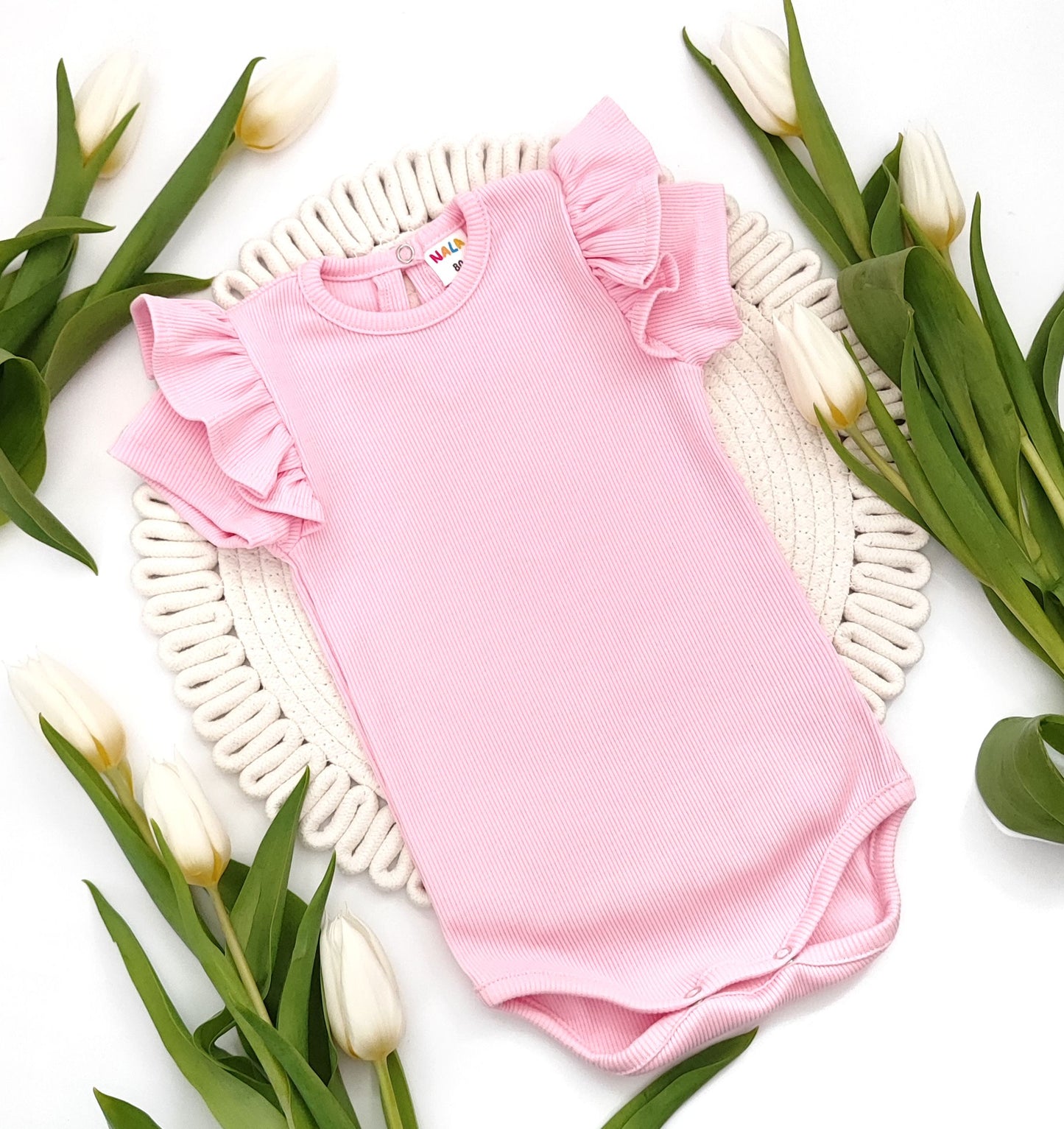 Ribbed cotton bodysuit