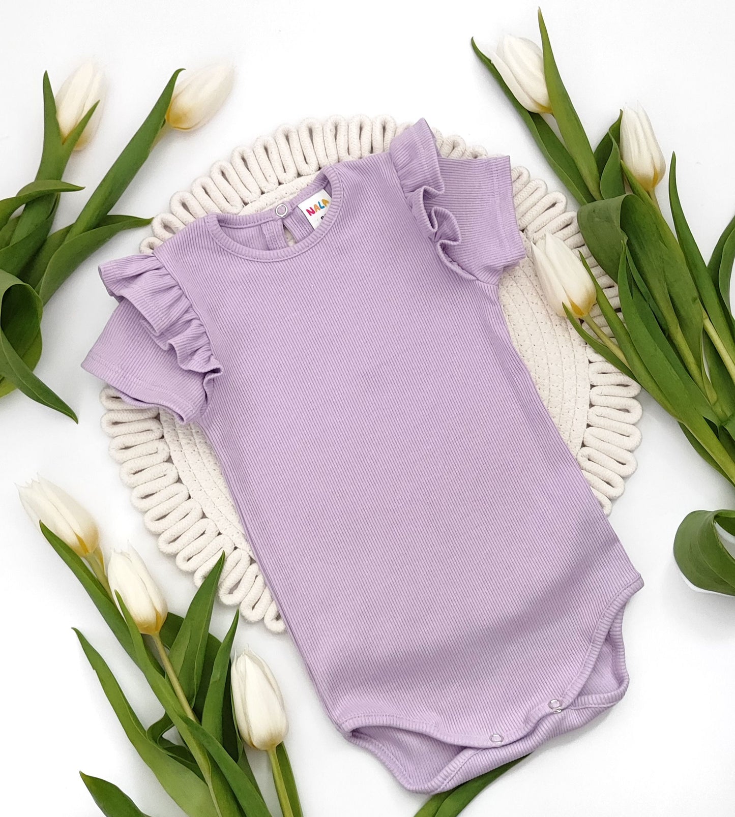 Ribbed cotton bodysuit