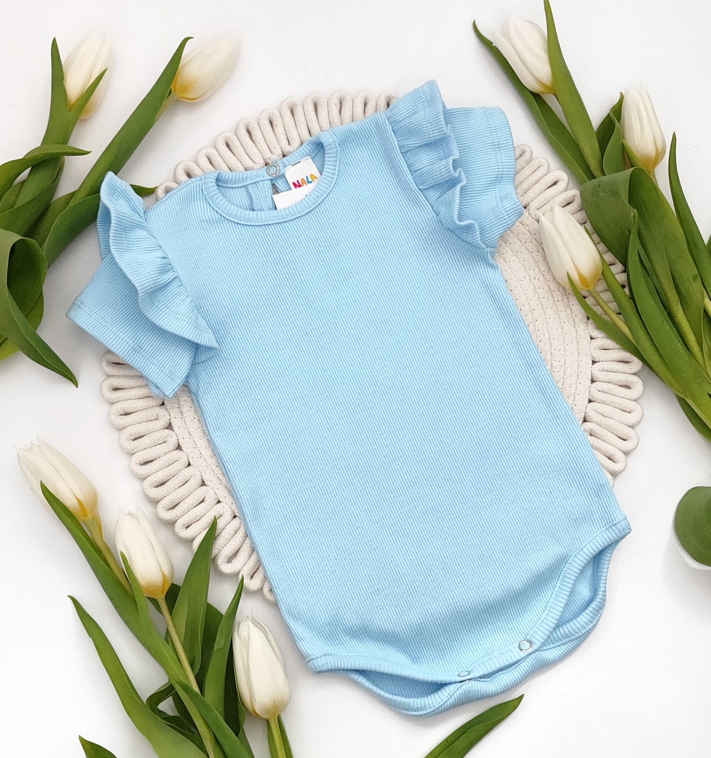Ribbed cotton bodysuit