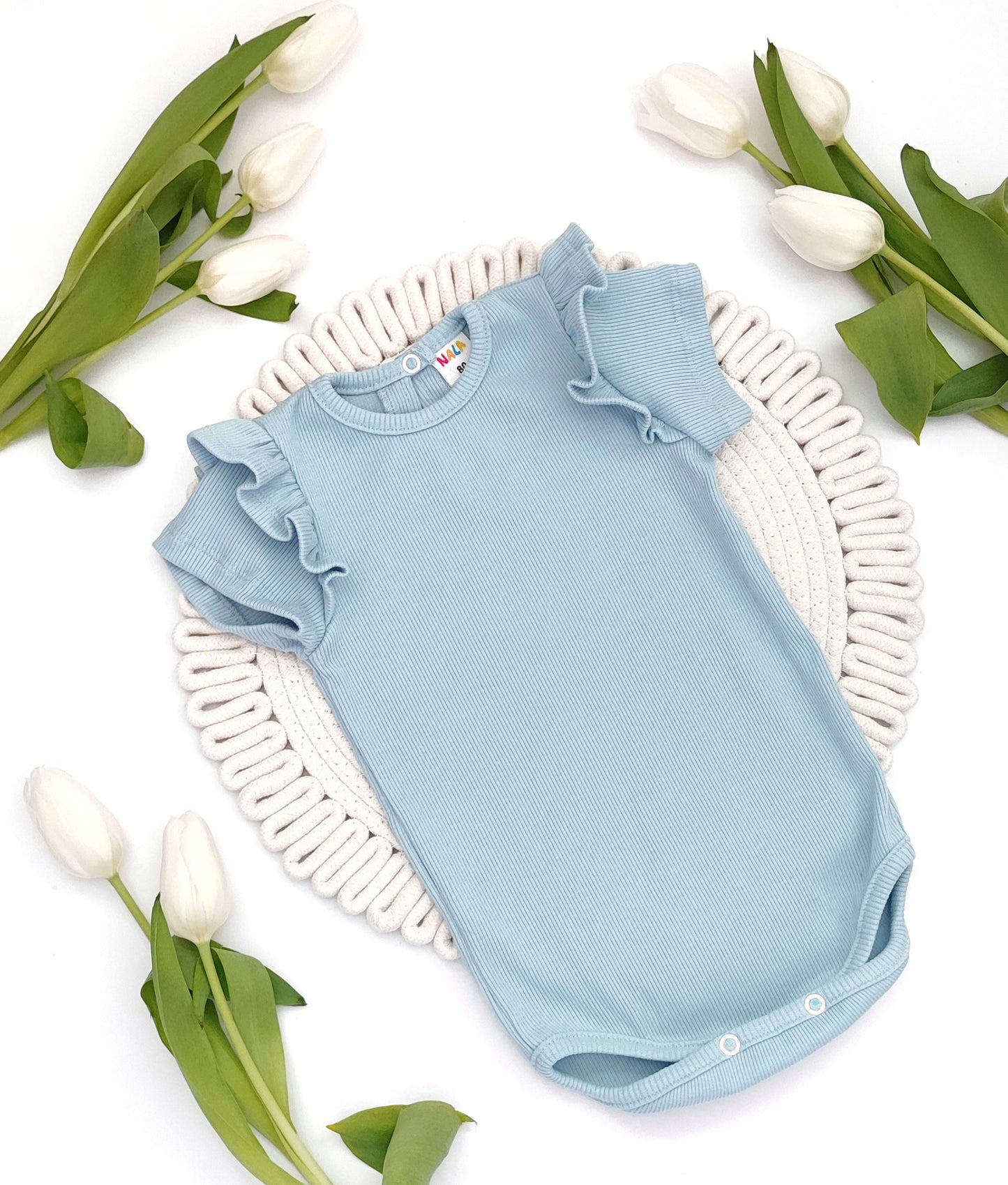 Ribbed cotton bodysuit