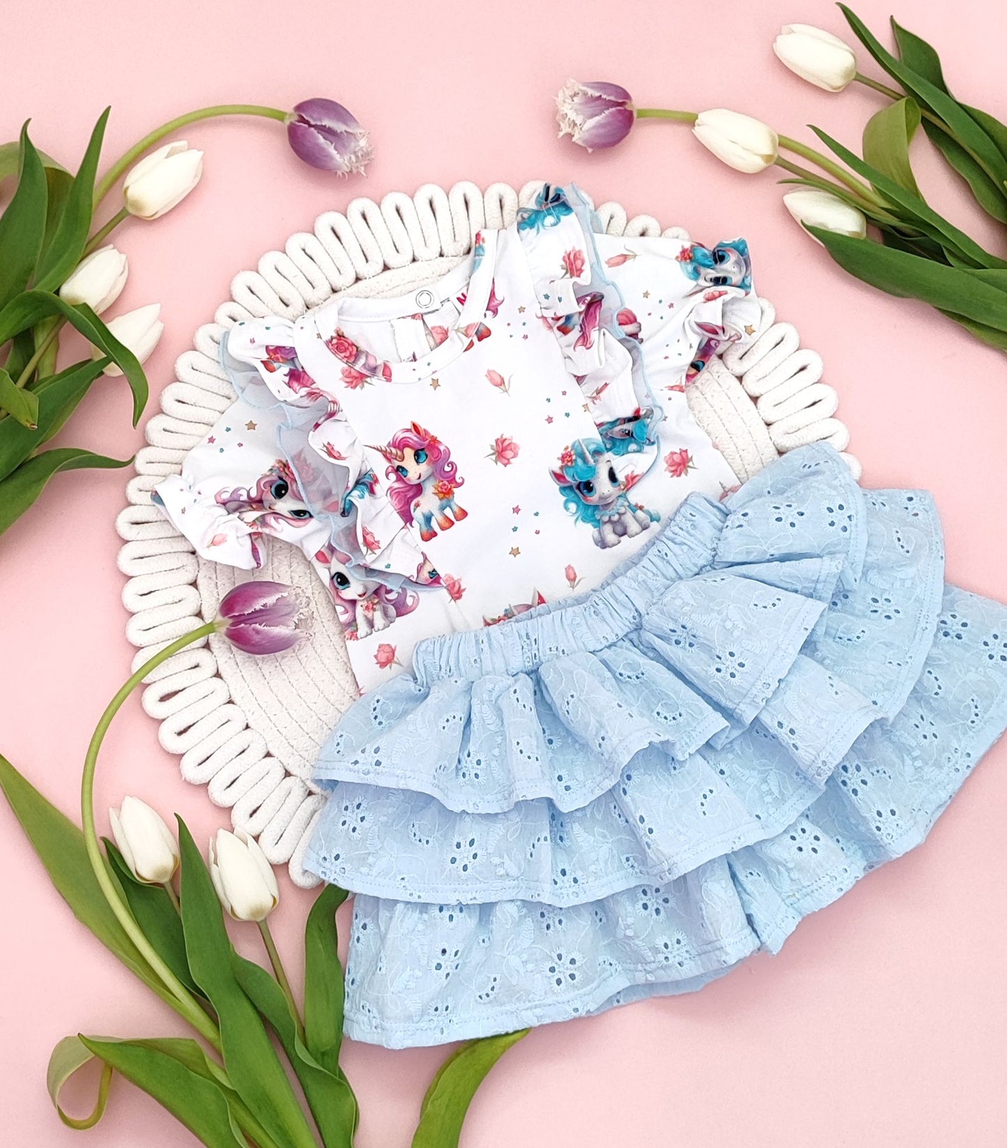 Unicorns frilled top
