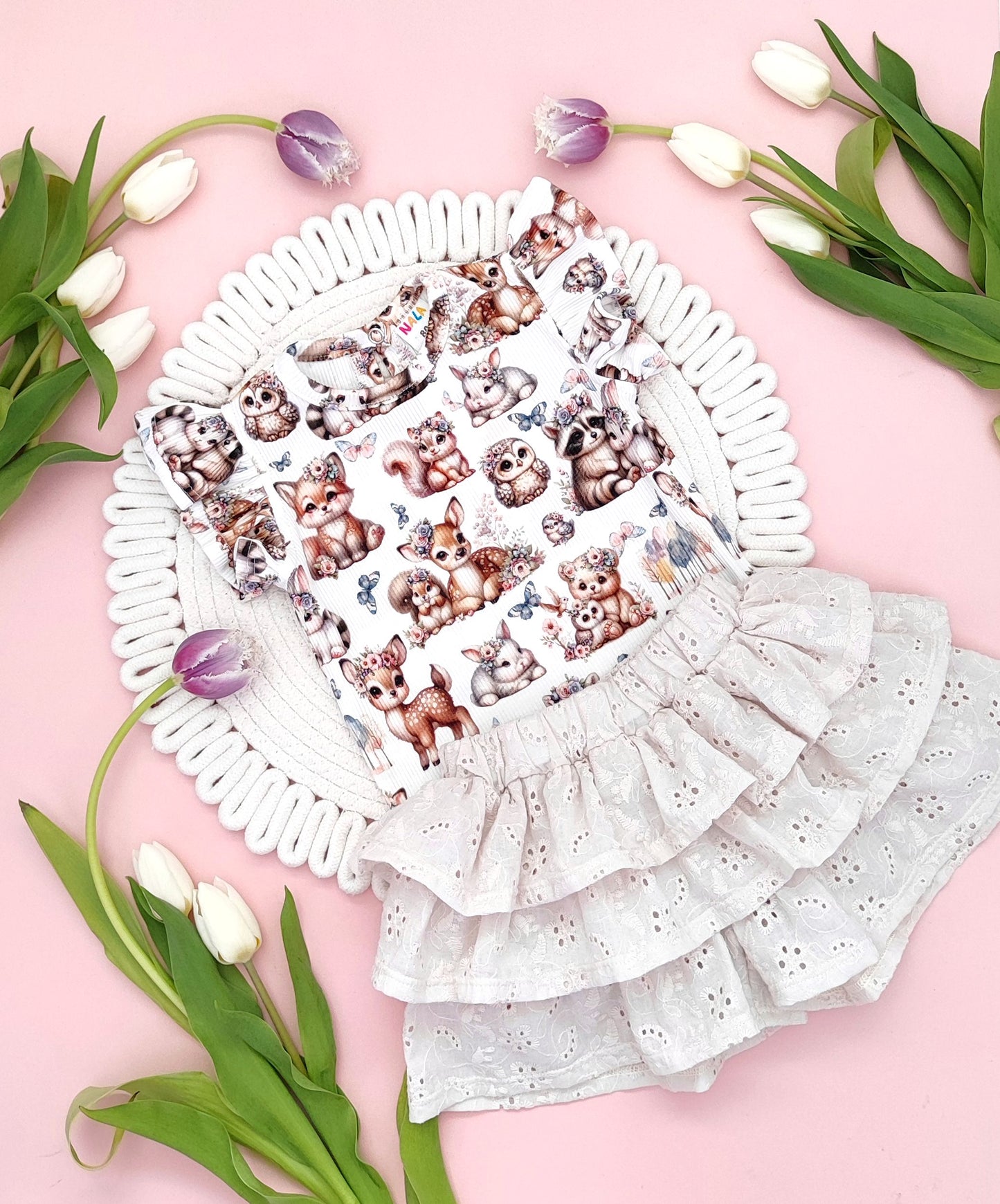 Woodland animal top