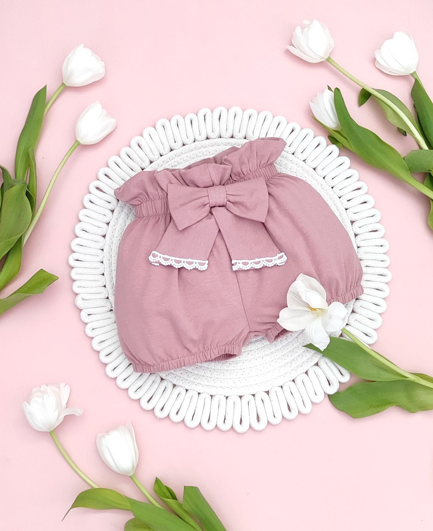 Shorts with a bow