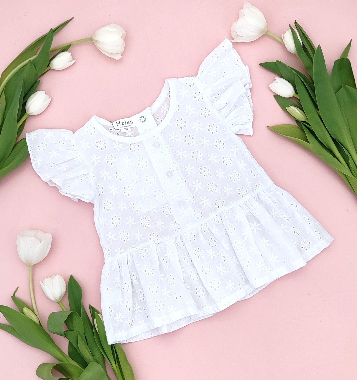 Embroidered cotton tunic