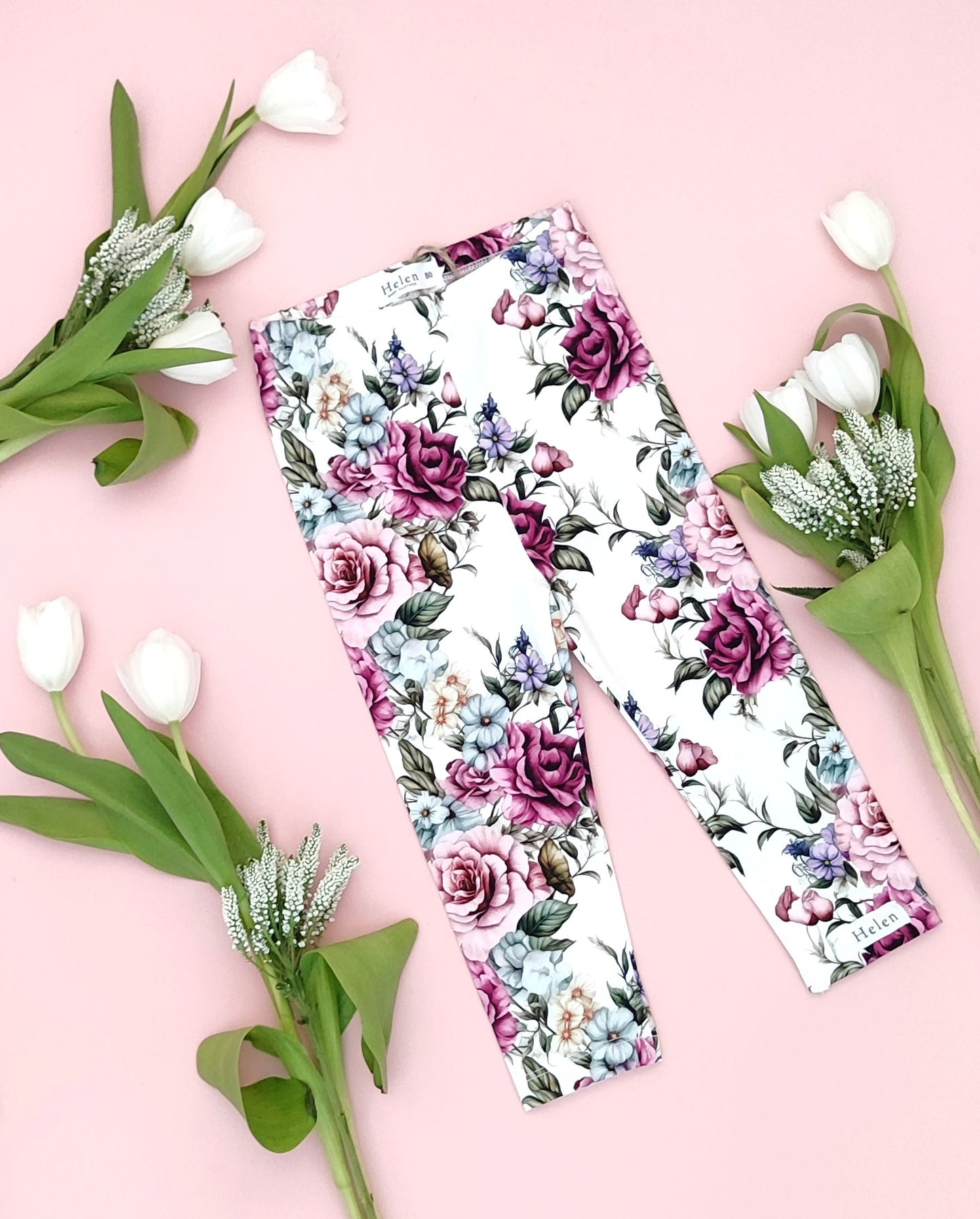 Amaranth roses leggings