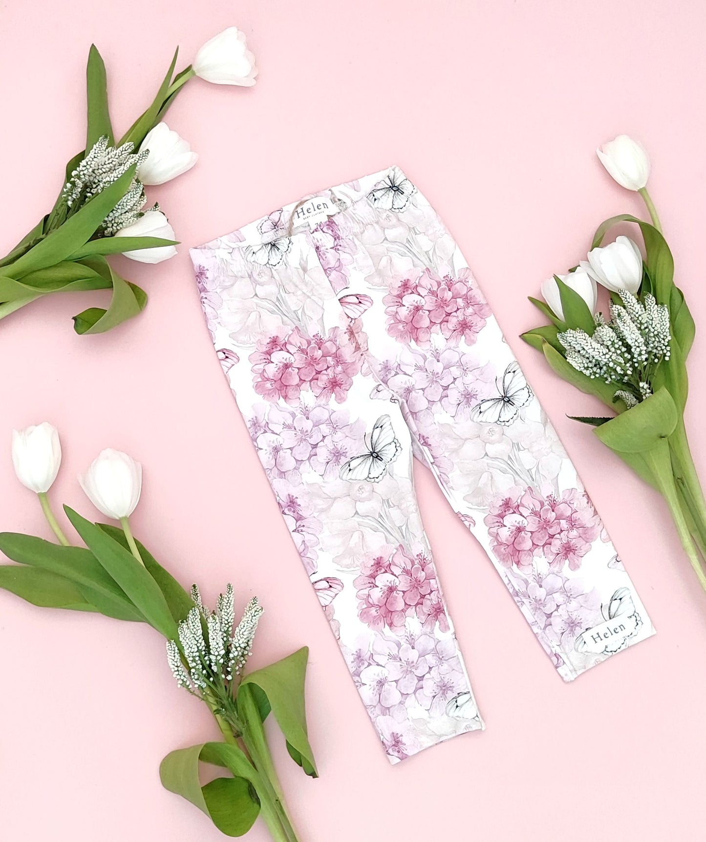 Pastel pink leggings