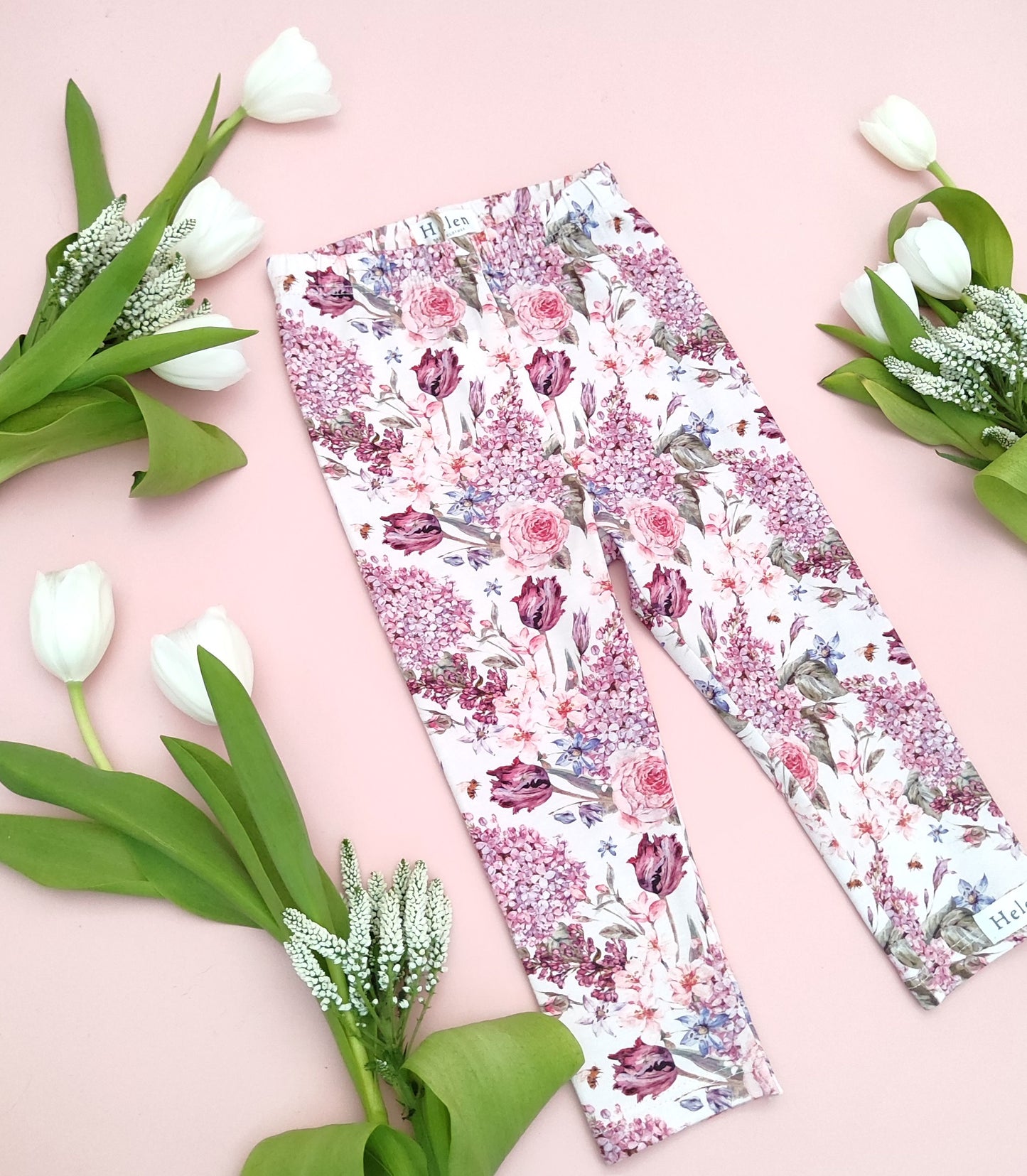 Pink lilac leggings