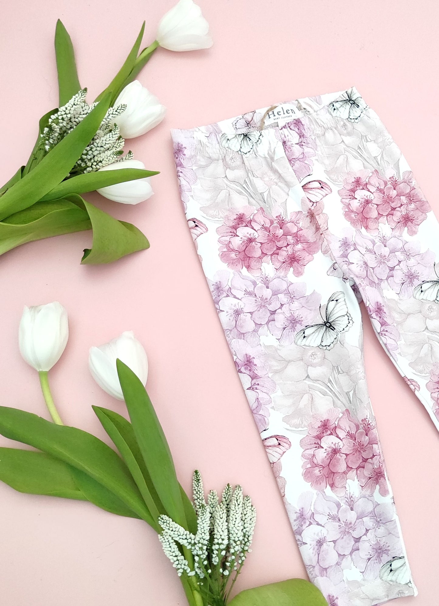 Pastel pink leggings