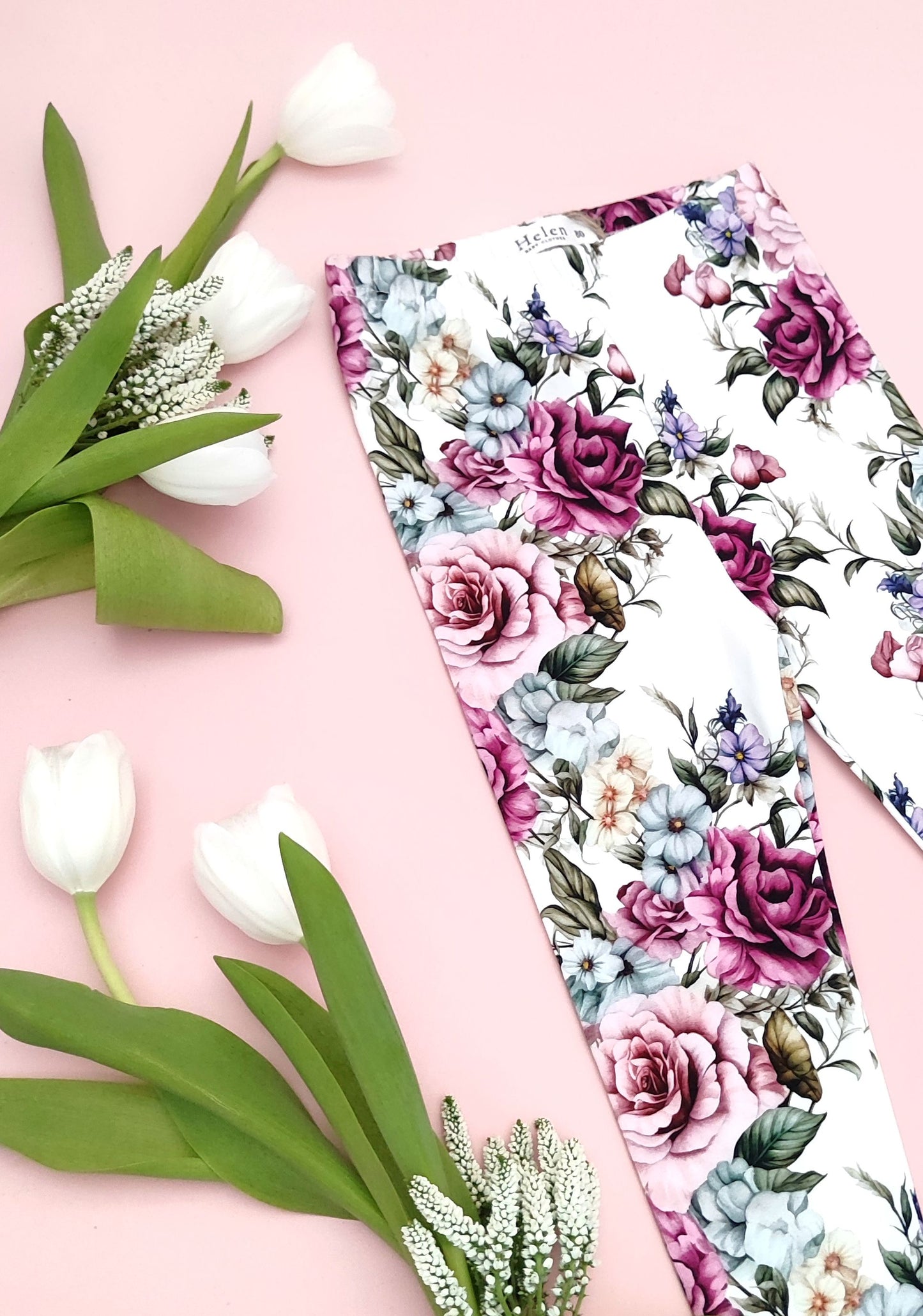Amaranth roses leggings