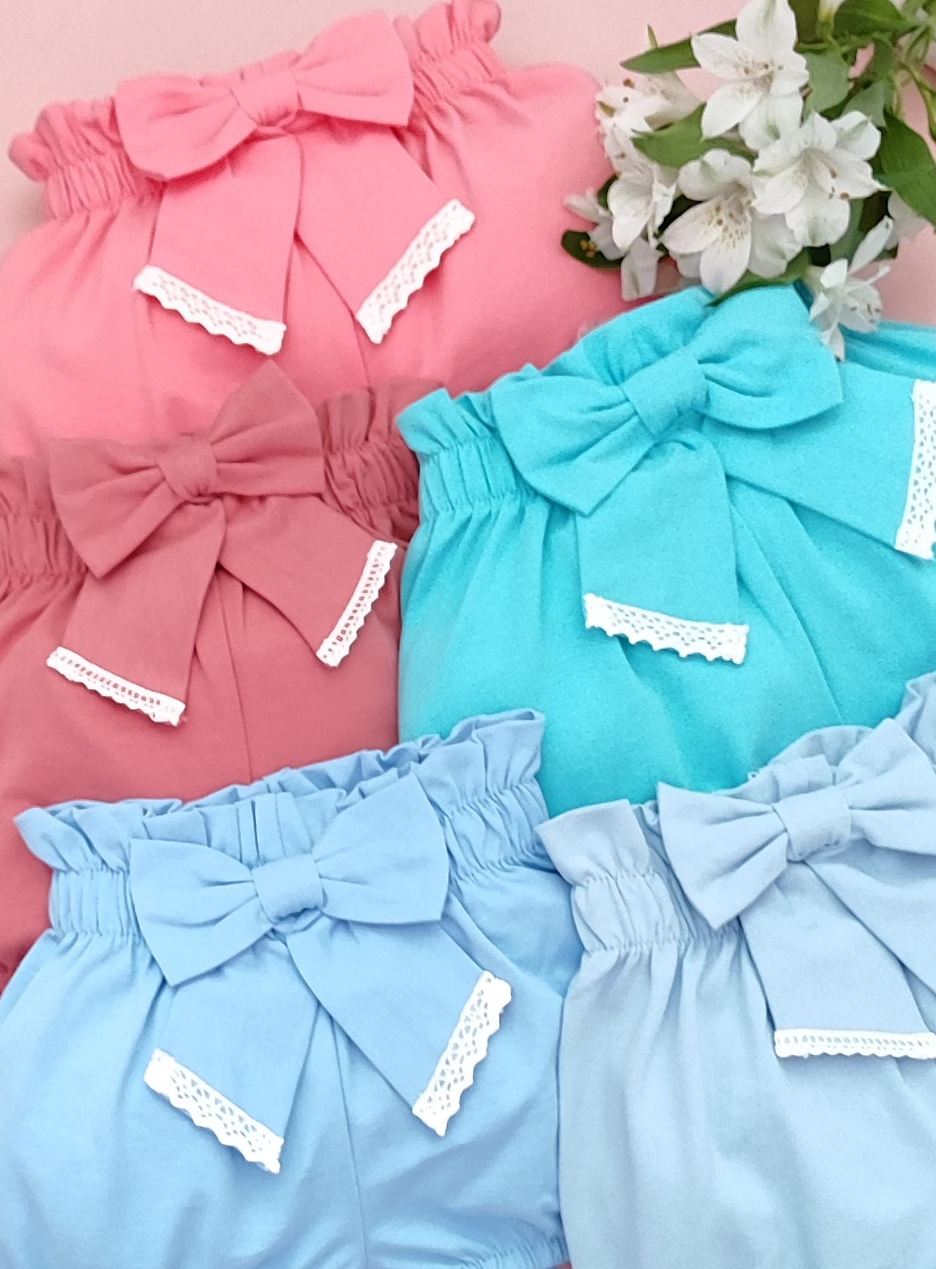 Shorts with a bow