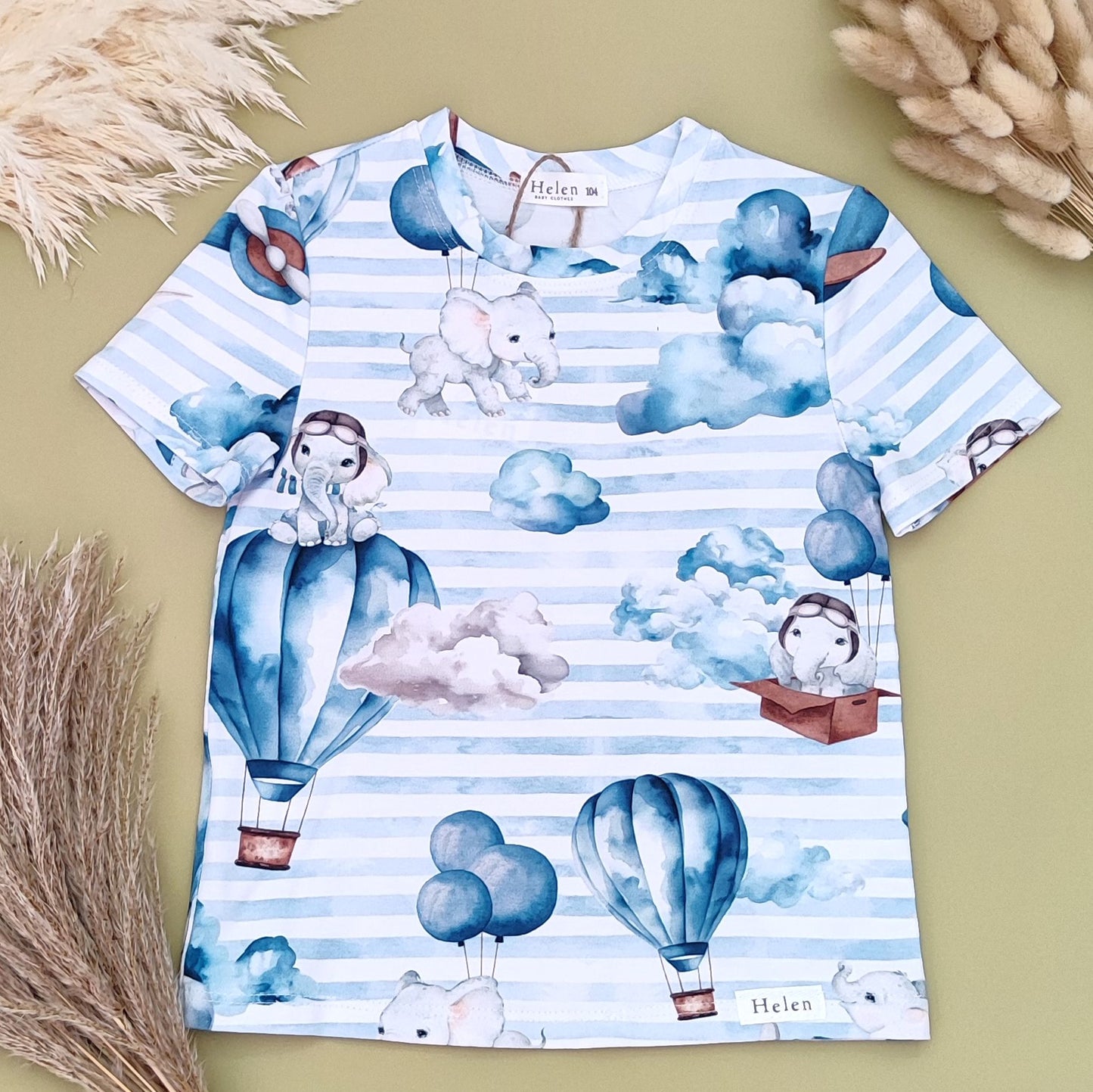 Short sleeve printed top