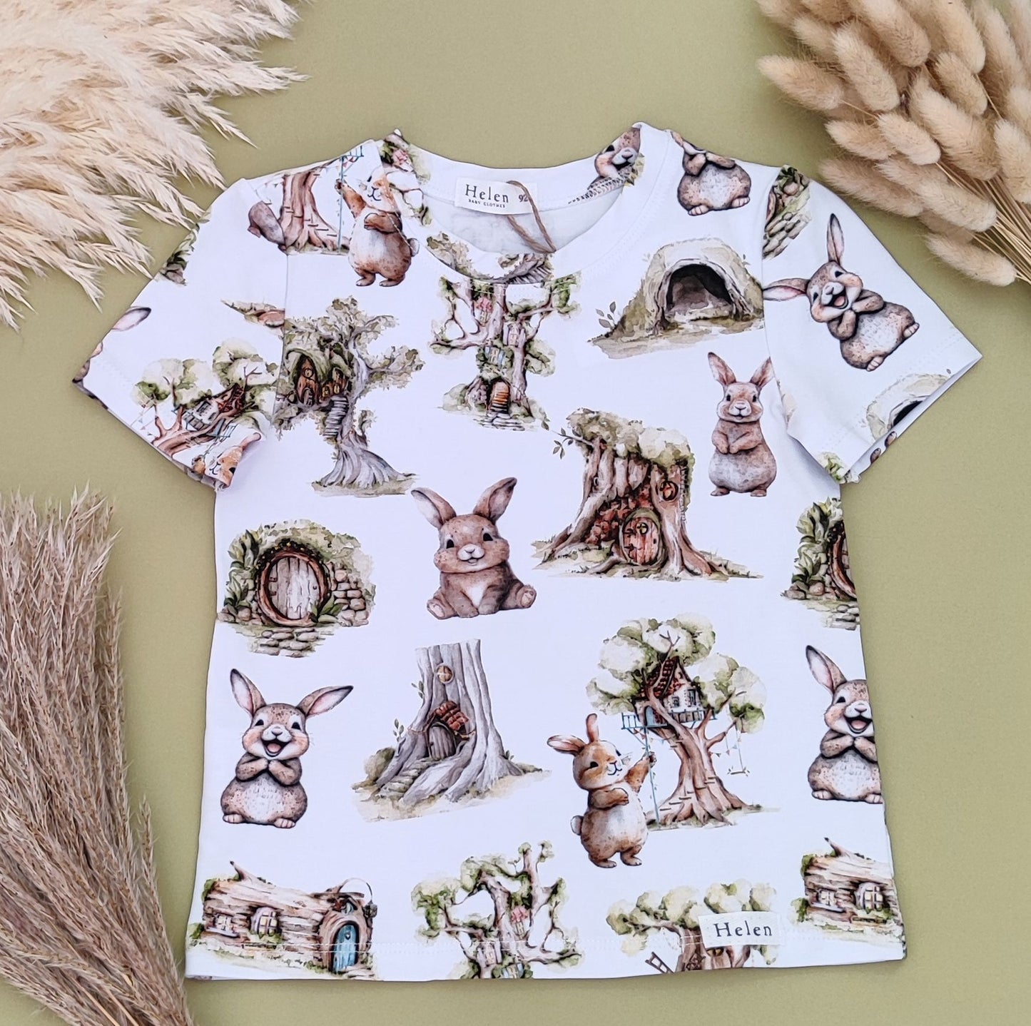 Short sleeve printed top