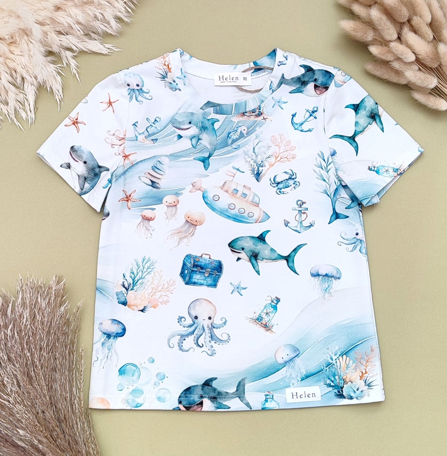 Short sleeve printed top