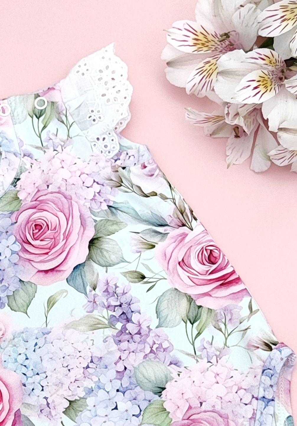 Hydrangea garden bodysuit
