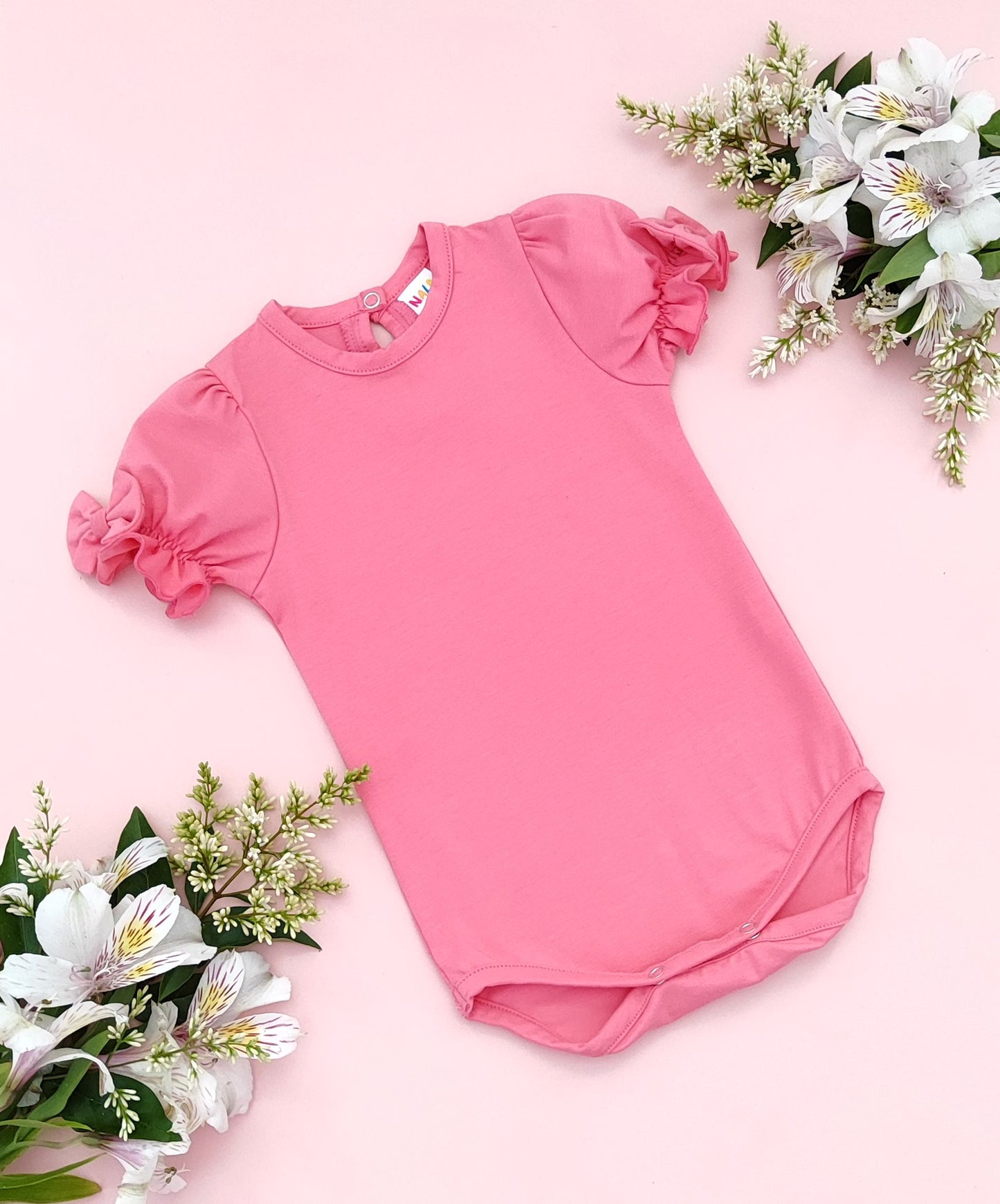 Unicorns one colour puff sleeve bodysuit