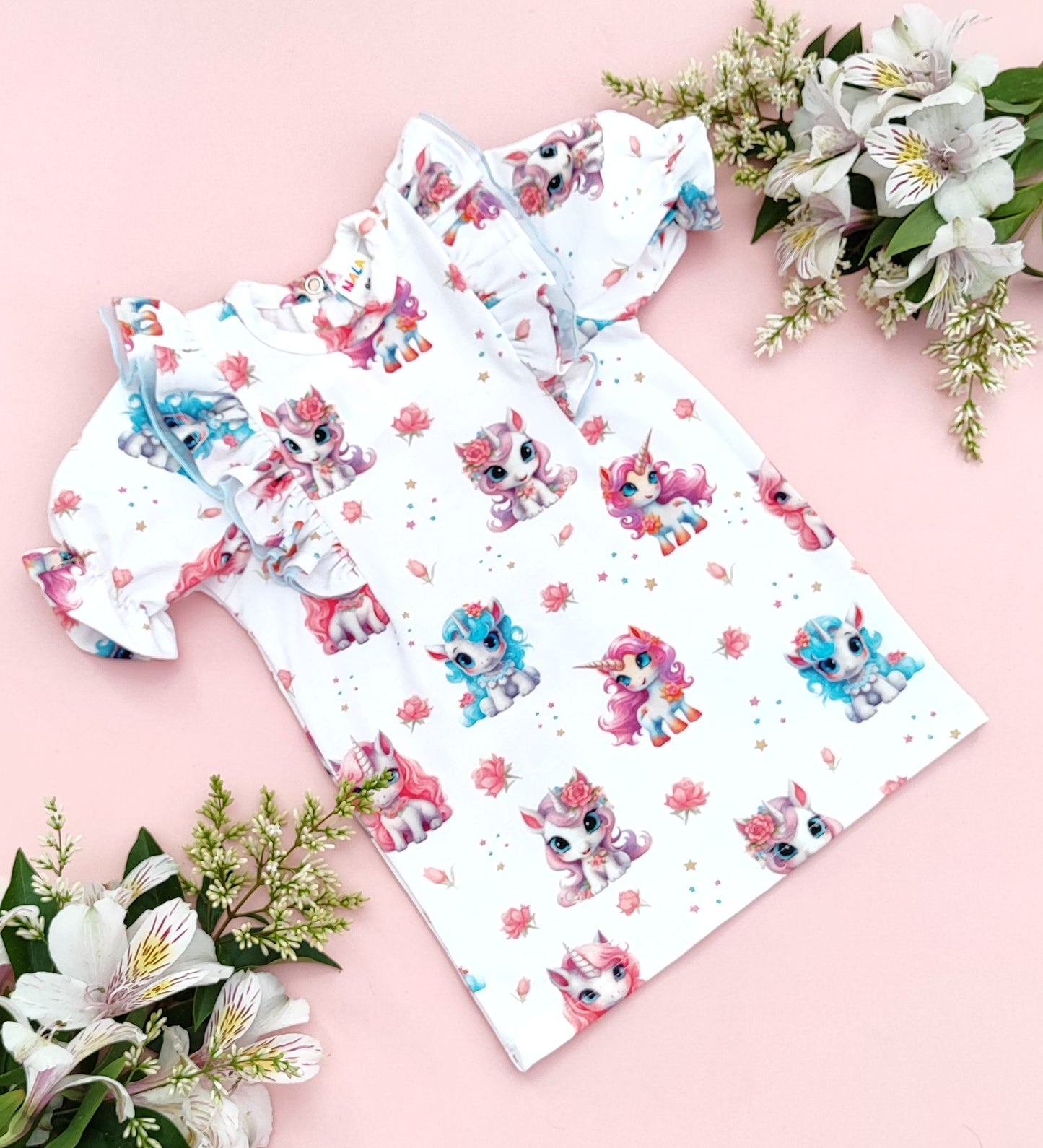 Unicorns frilled top