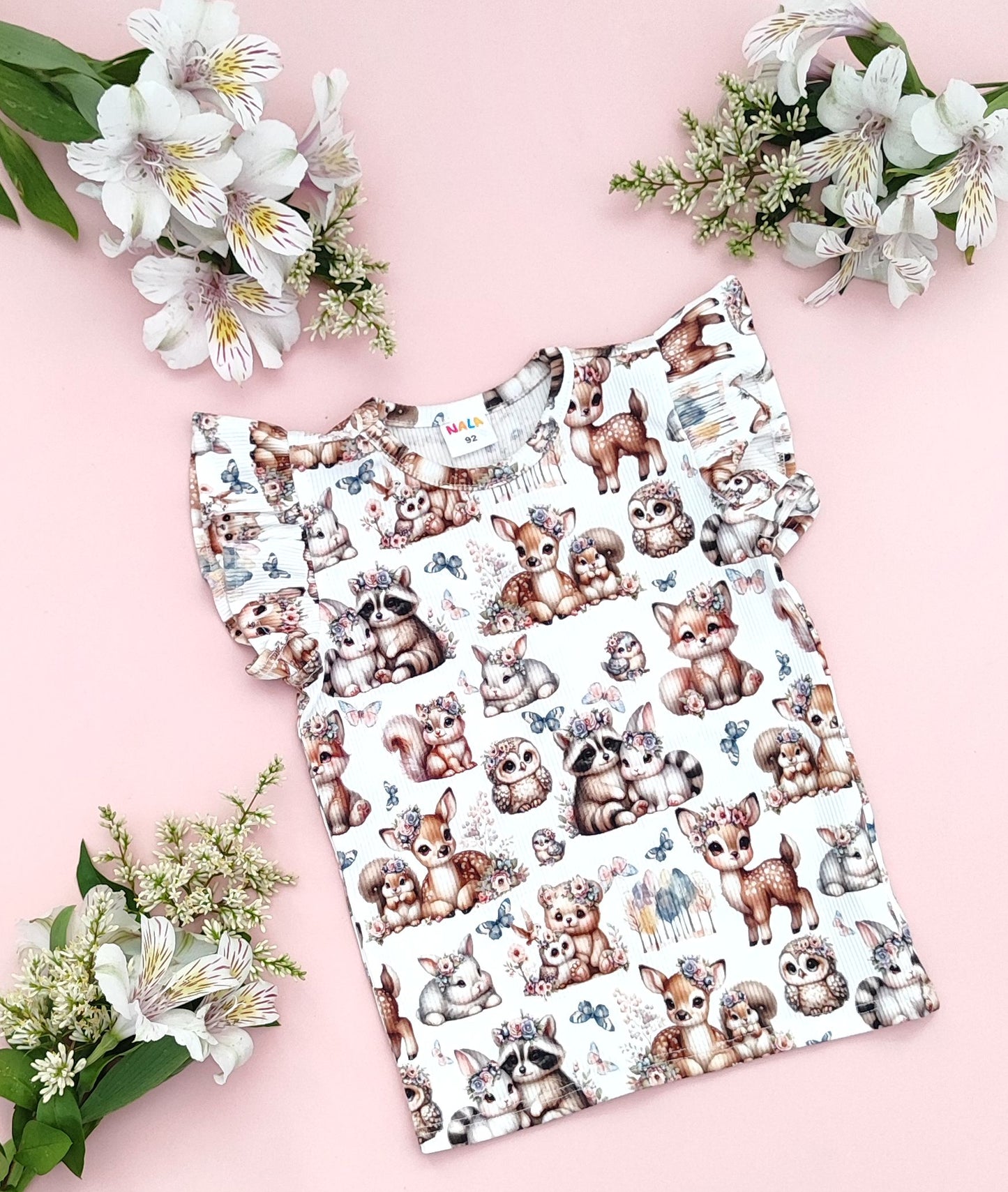 Woodland animal top