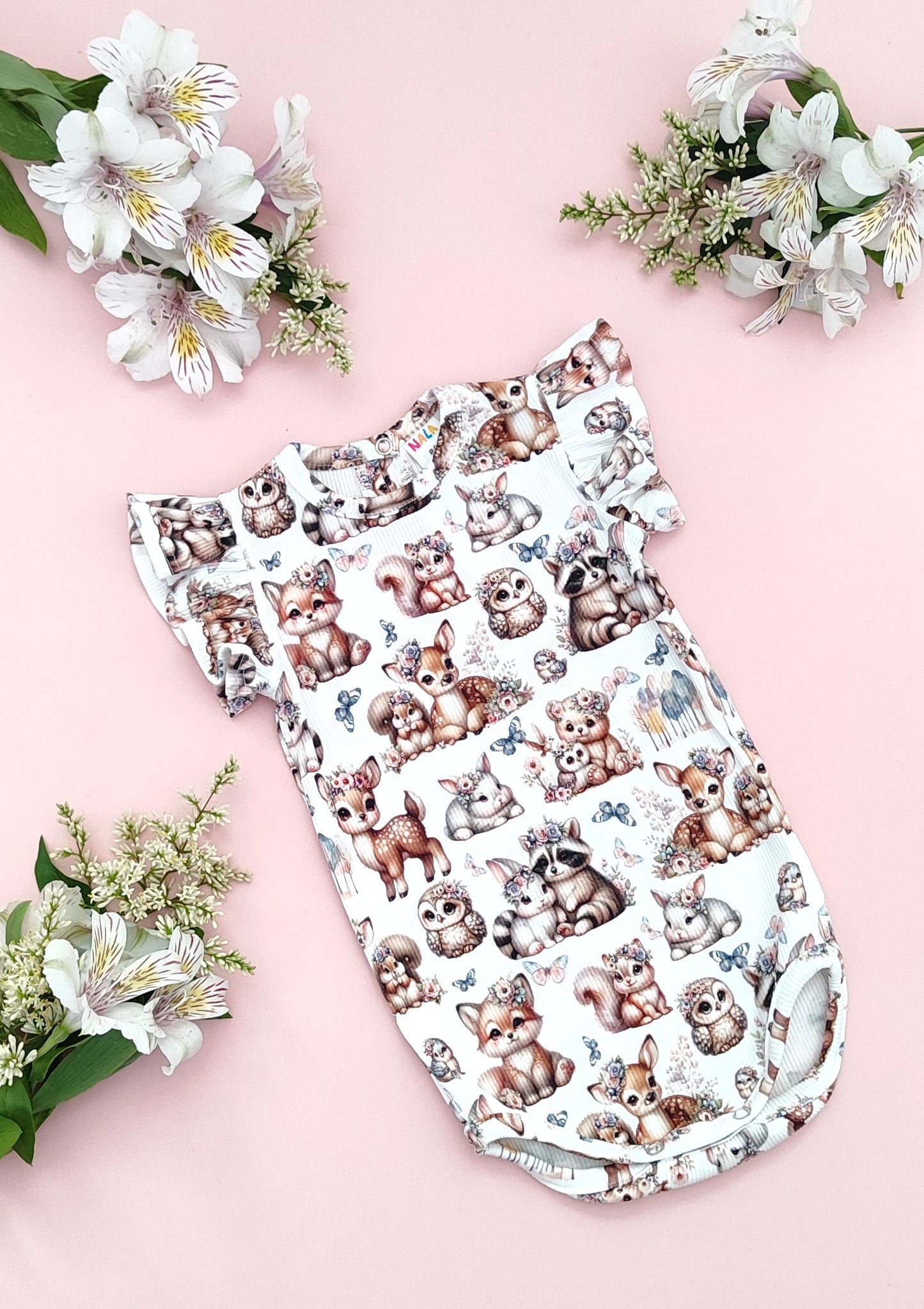 Woodland animals bodysuit