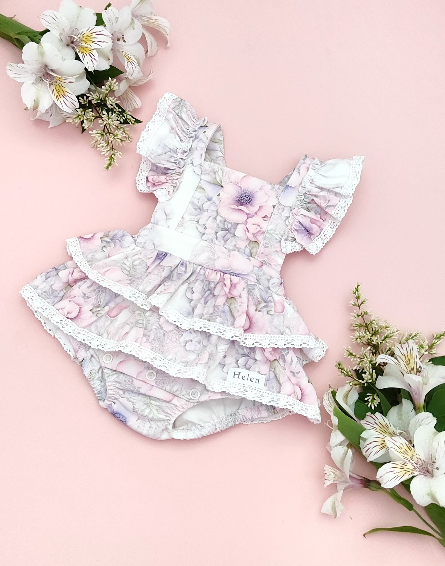 Ruffled romper