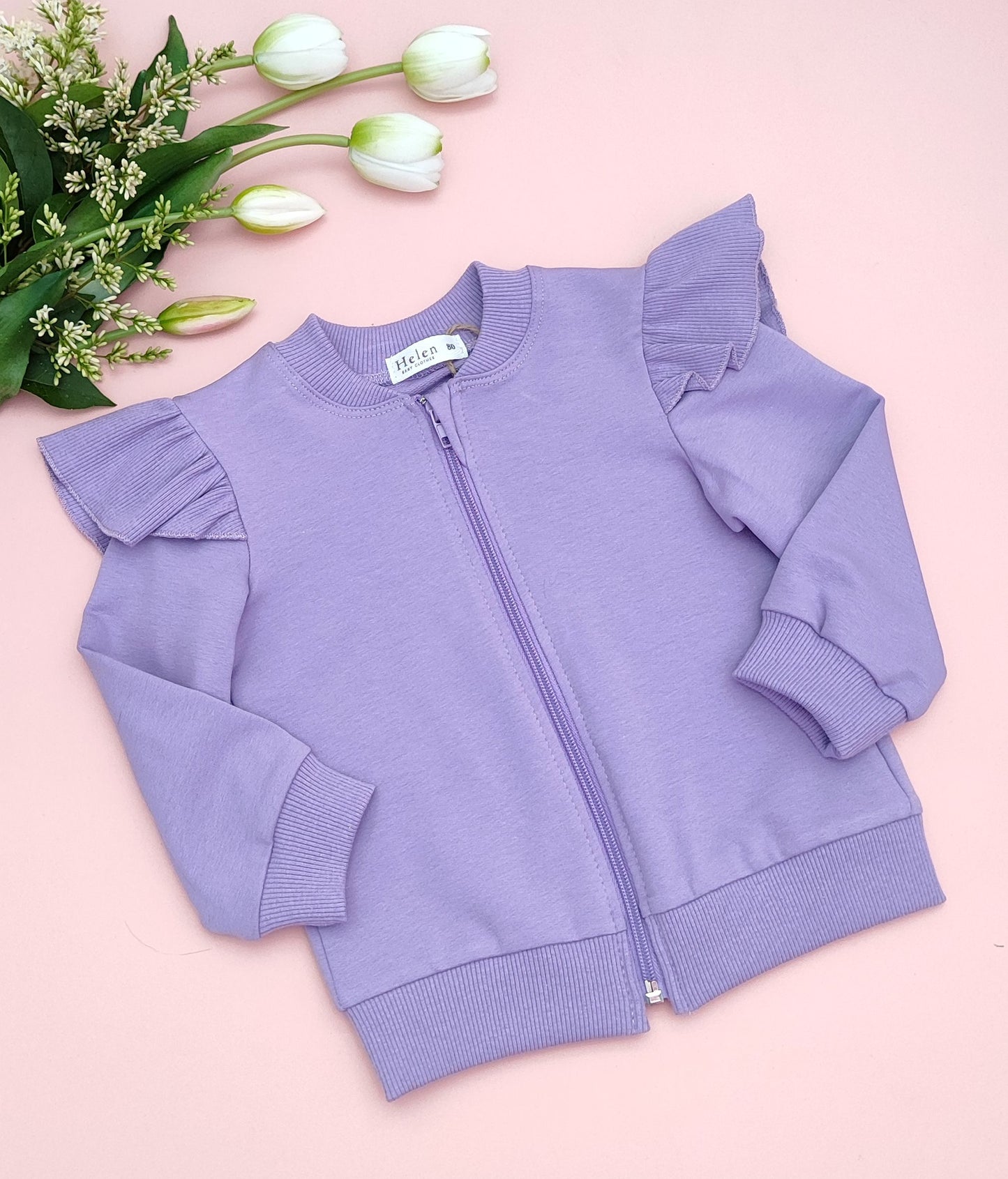 Zip up cotton sweatshirt