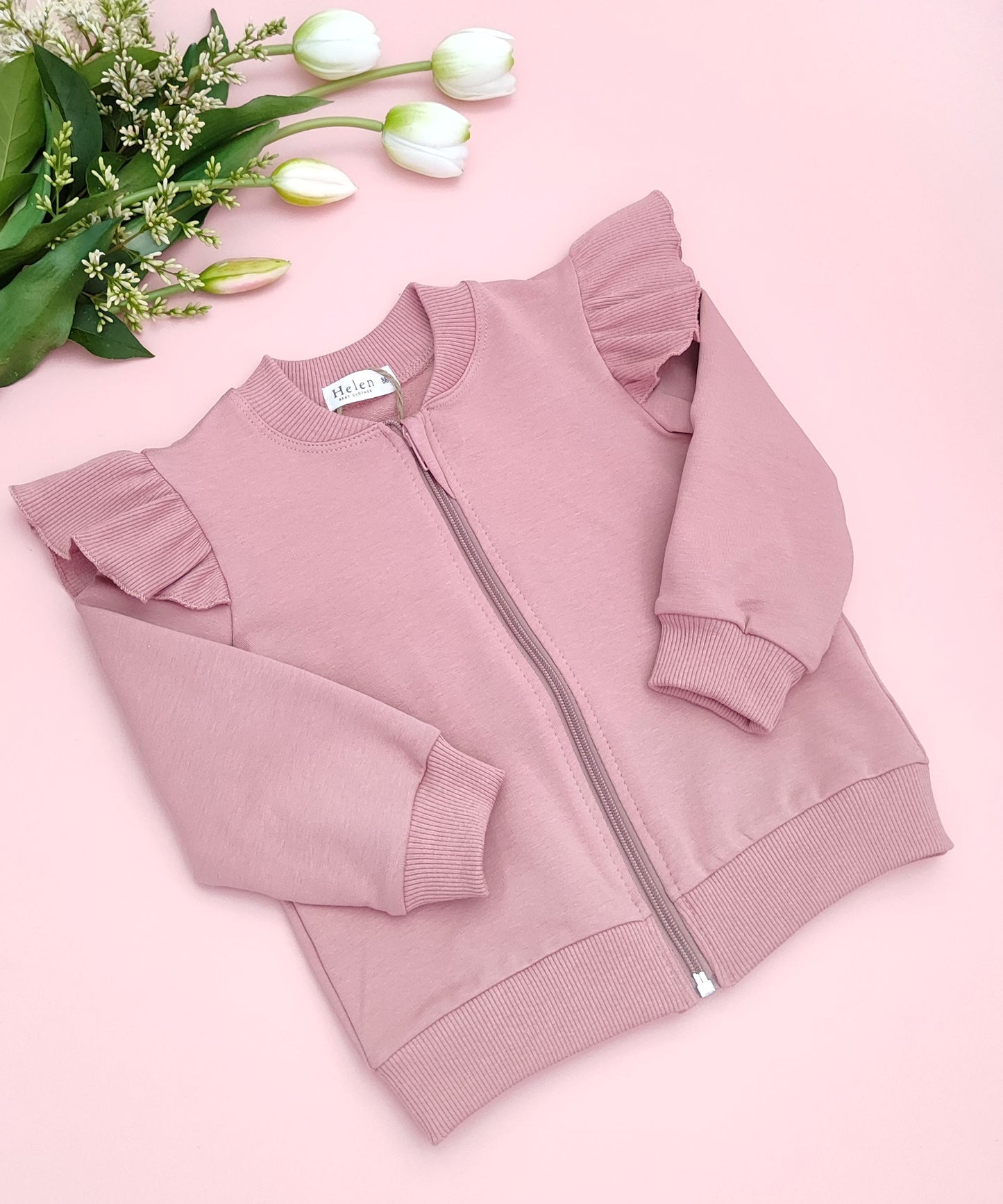 Zip up cotton sweatshirt
