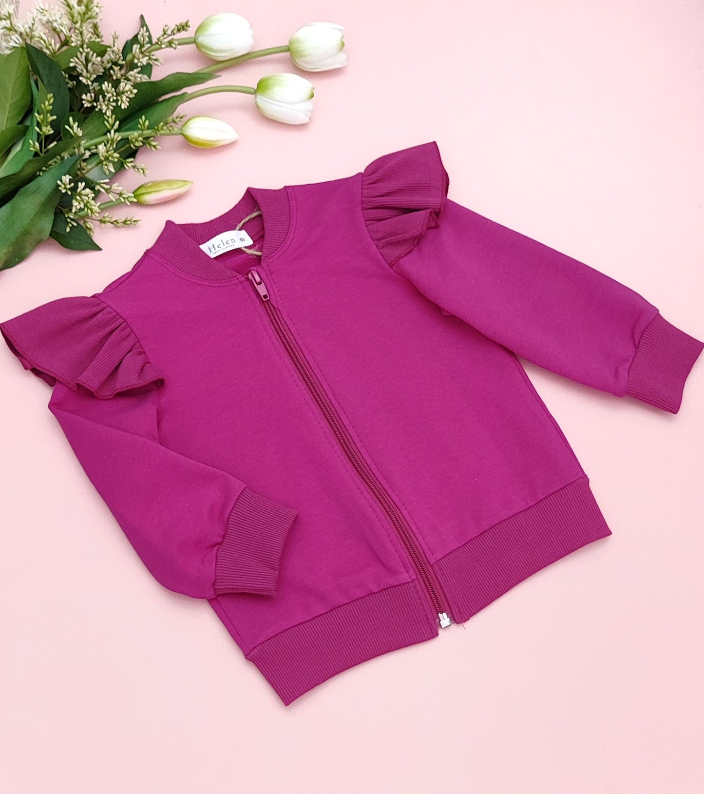 Zip up cotton sweatshirt