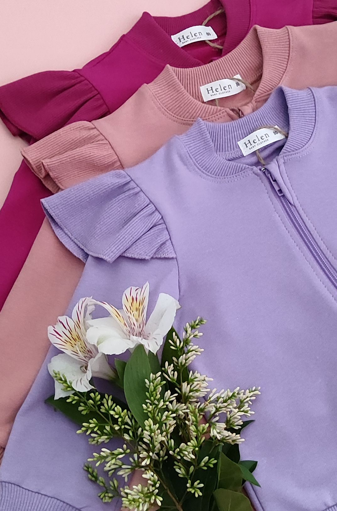 Zip up cotton sweatshirt