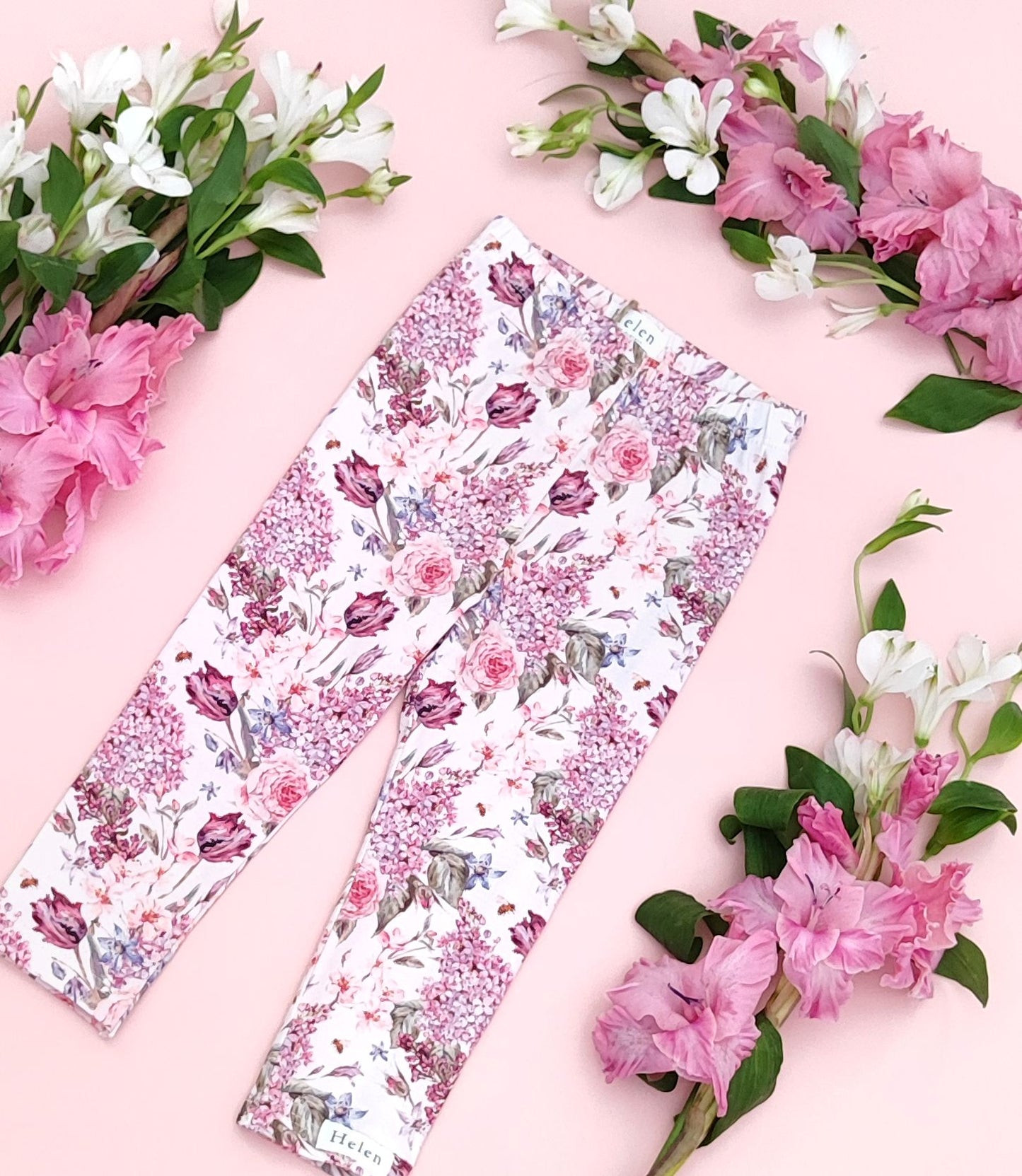 Pink lilac leggings