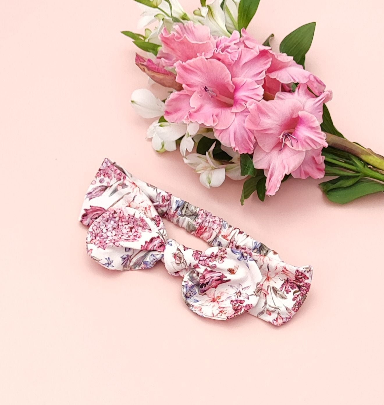Pink lilac headband