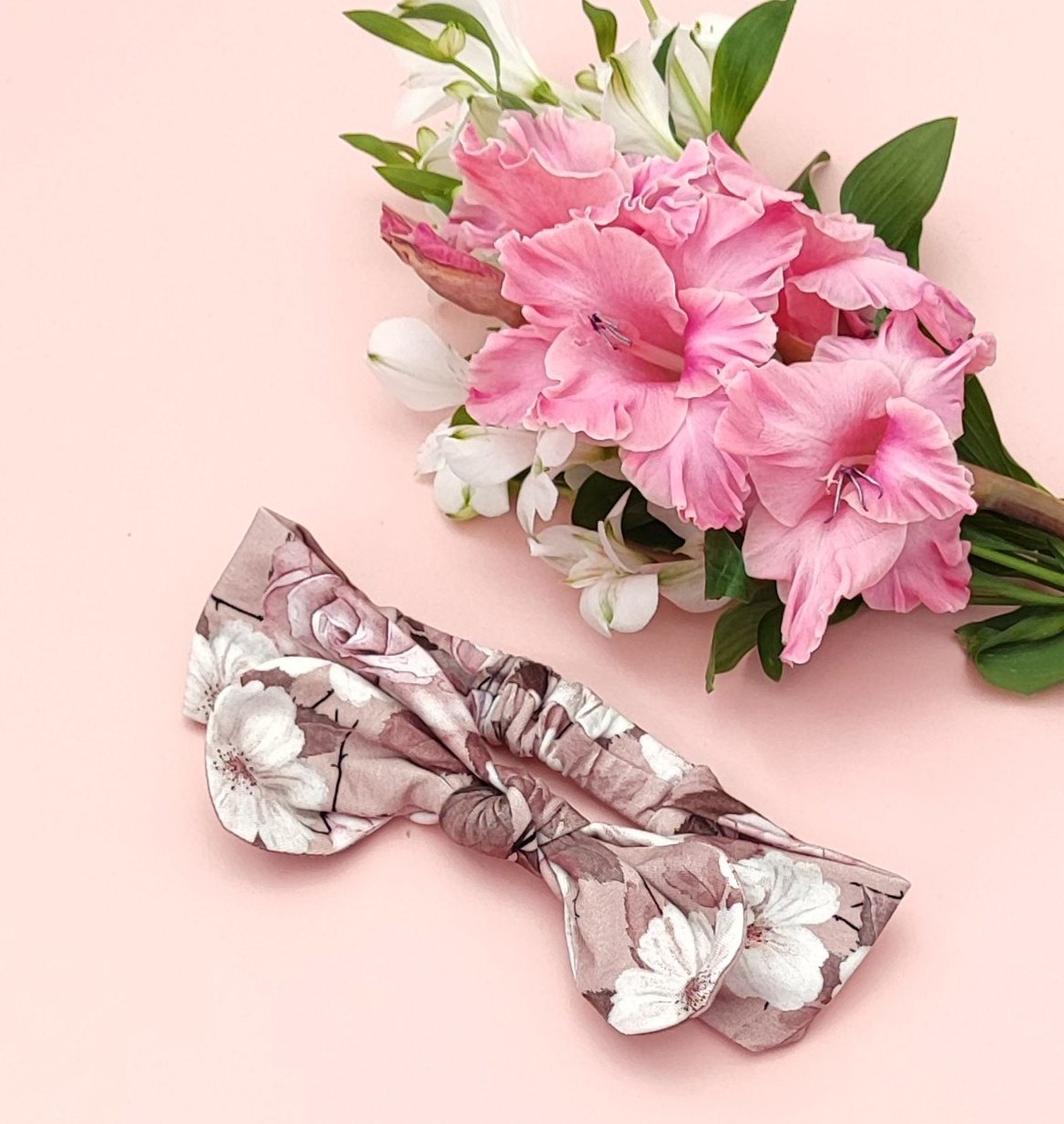 Rosybrown flower headband