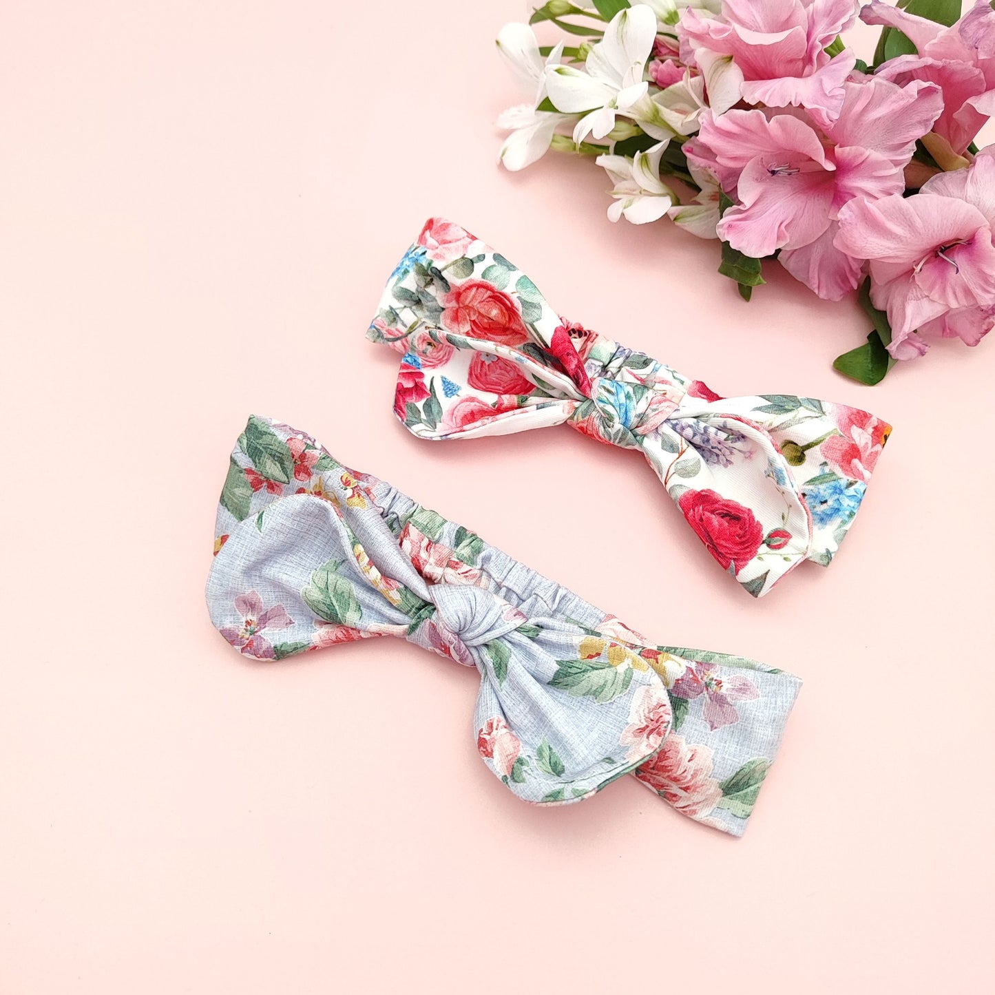 Red flowers headband