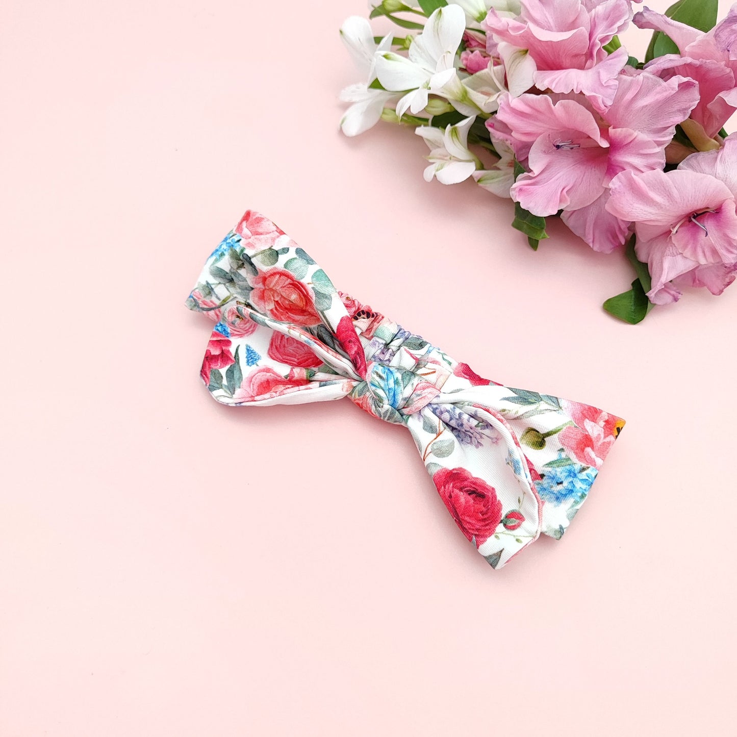 Red flowers headband