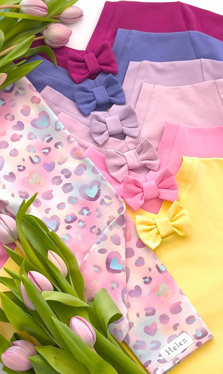 Rainbow hearts leggings