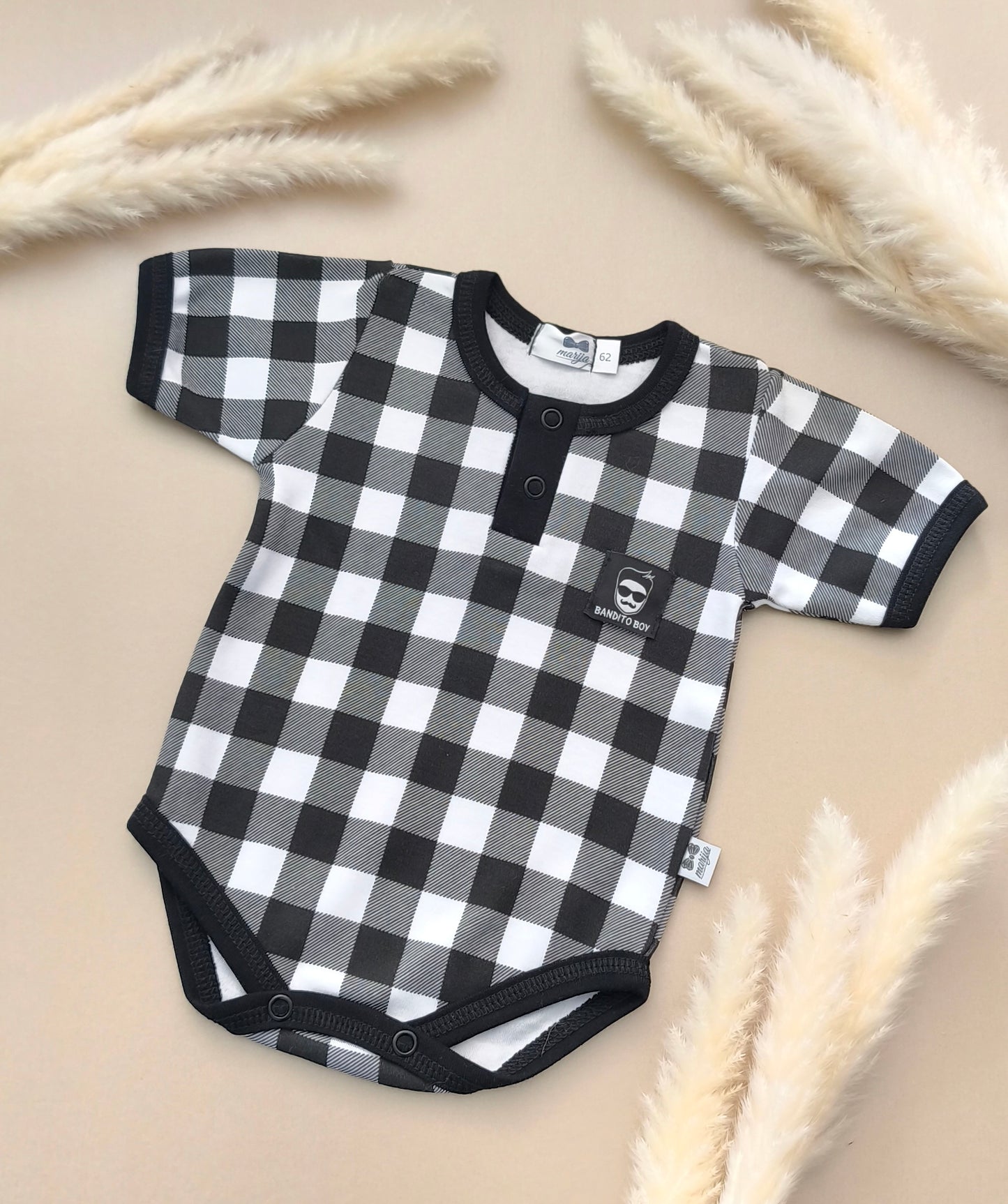Bandito boy short sleeve bodysuit