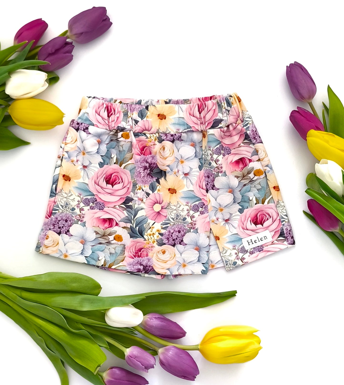 Colourful garden skort